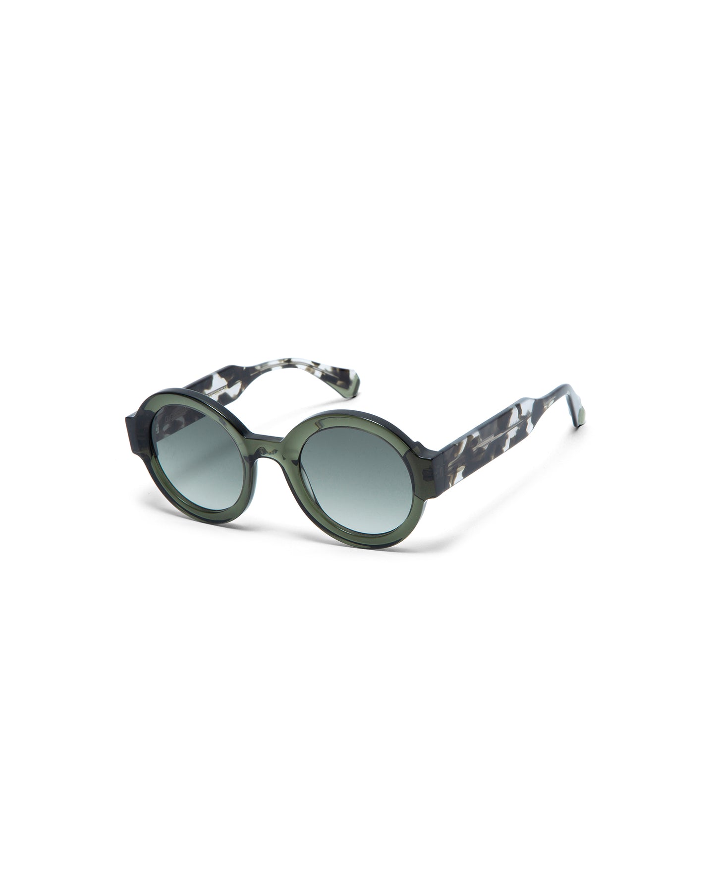 LAURA: Redondas Acetato Verde sunglasses by GIGI STUDIOS 1684