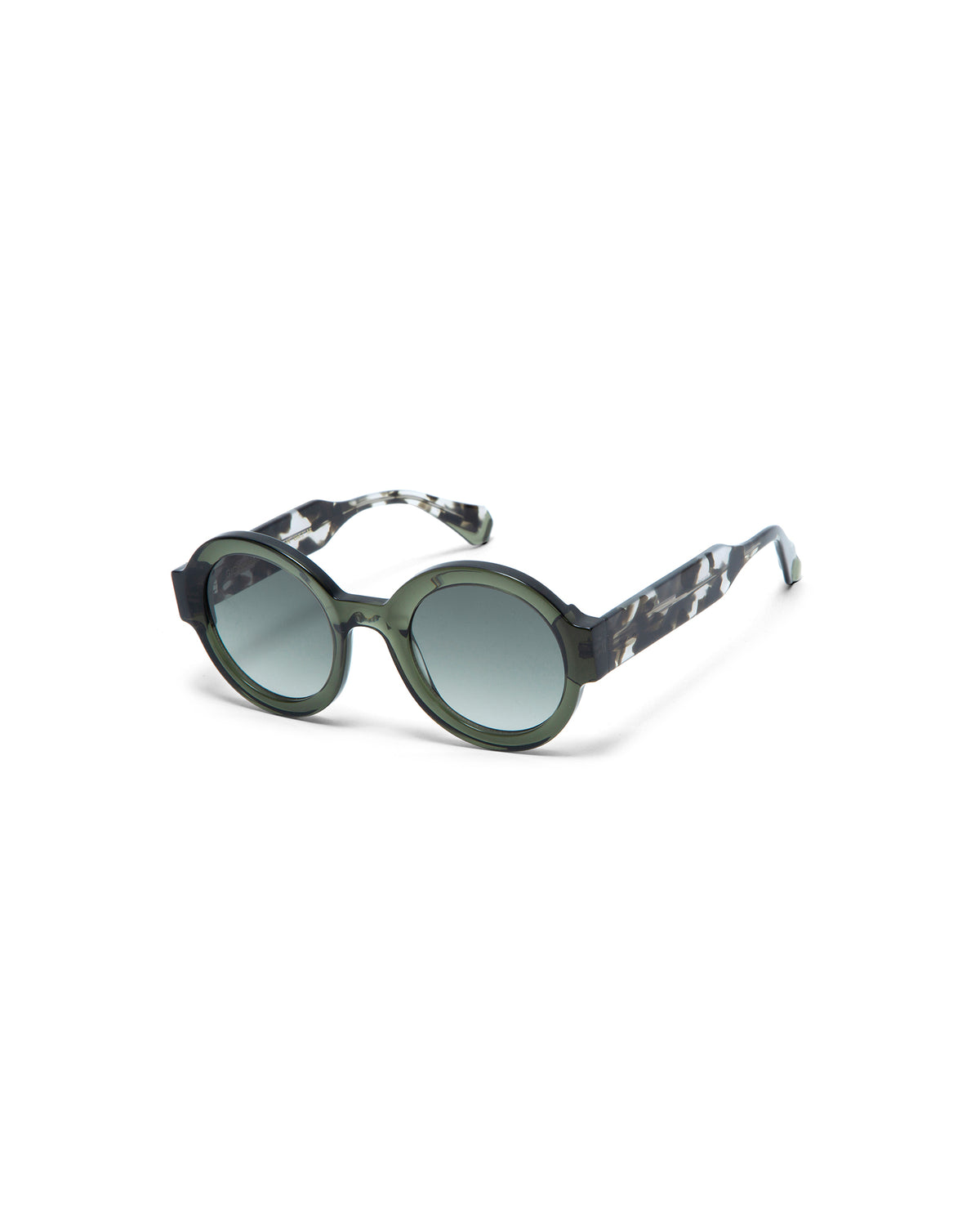 LAURA: Redondas Acetato Verde sunglasses by GIGI STUDIOS 1684