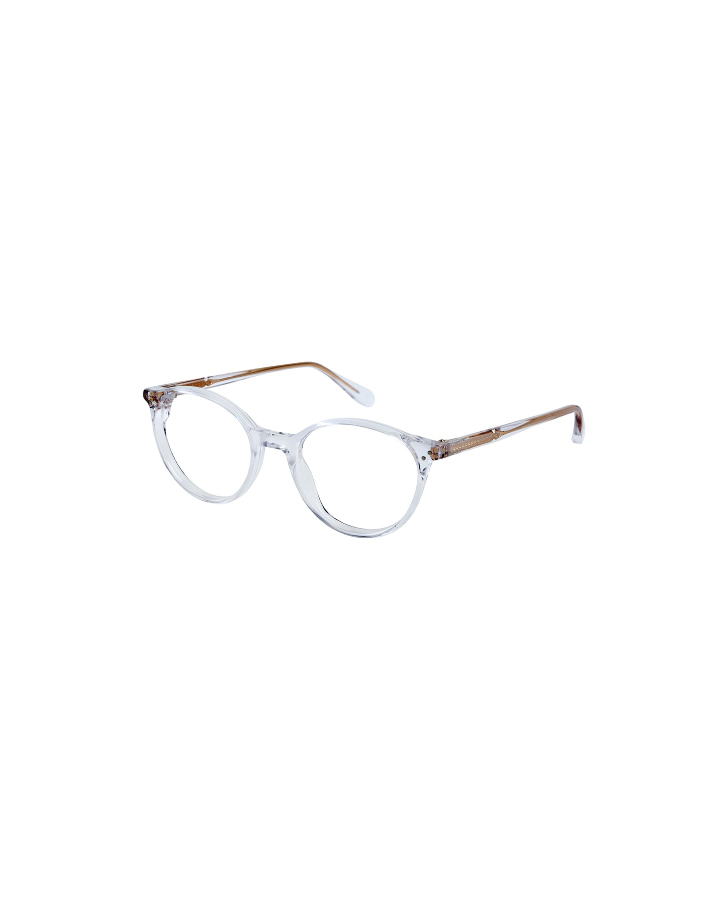 Brooks: Redondas Acetato Transparente optical glasses by GIGI STUDIOS 1833