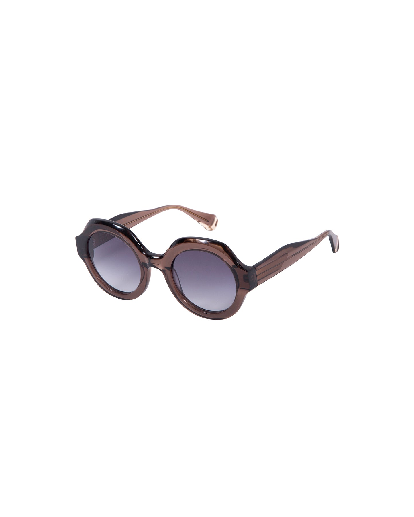 MADDIE: Redondas Acetato Marrón sunglasses by GIGI STUDIOS 2829