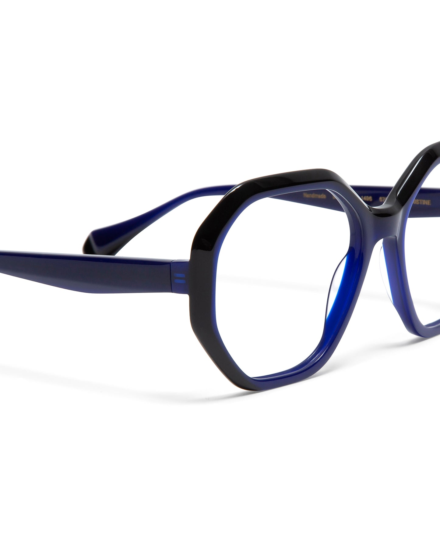CHRISTINE: Geométricas Acetato Azul optical glasses by GIGI STUDIOS 3460