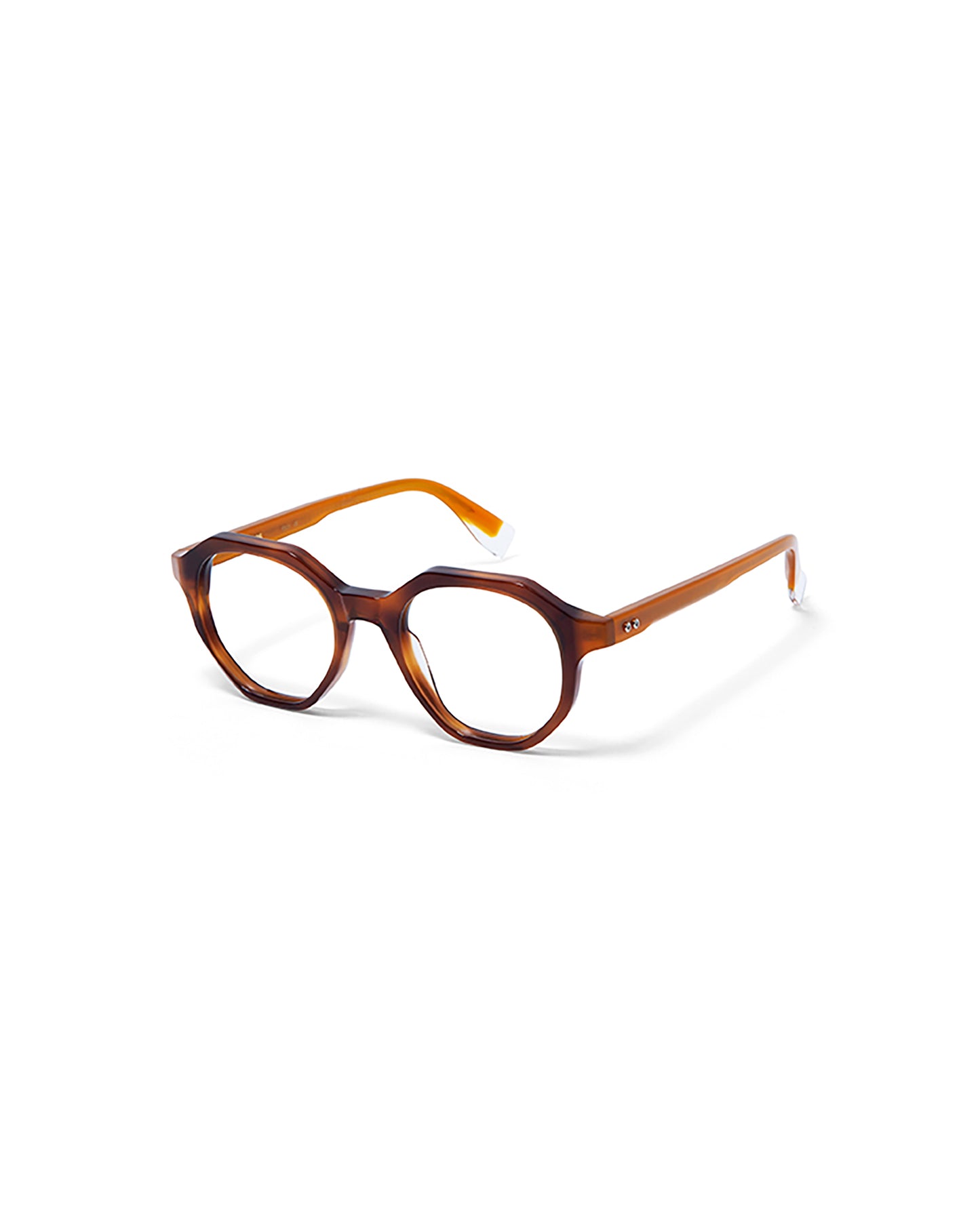 MELVILLE: Geométricas Acetato Havana optical glasses by GIGI STUDIOS 5376