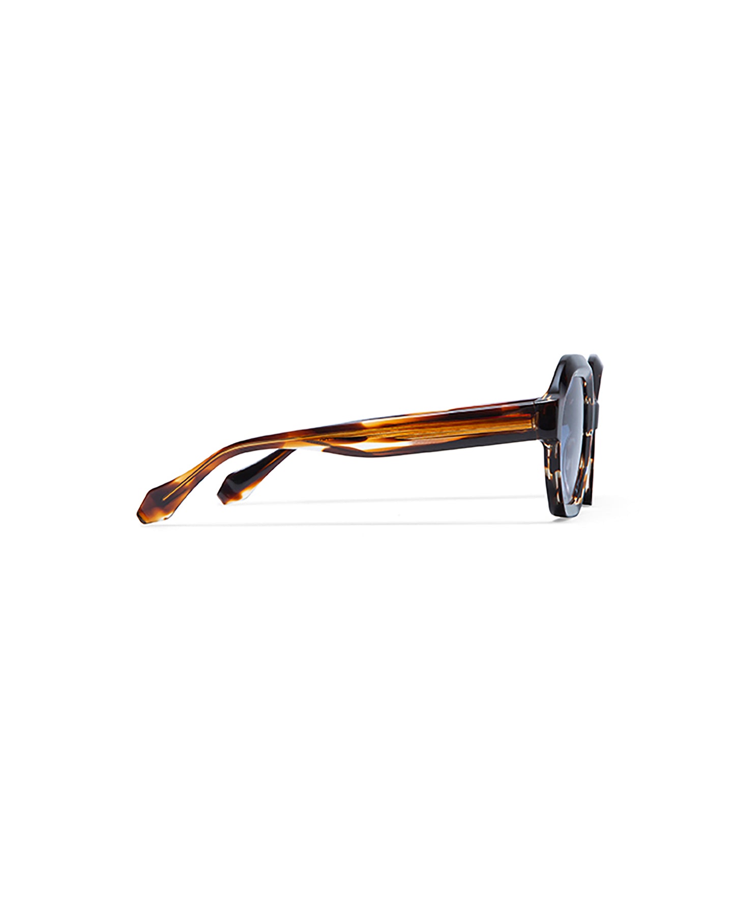 JANET: Geométricas Acetato Havana sunglasses by GIGI STUDIOS 5782