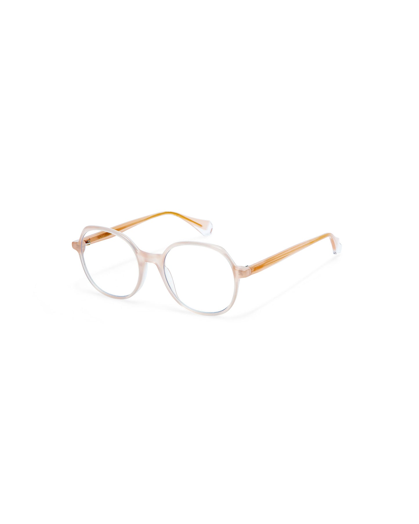 KAYLA: Redondas Acetato Blanco optical glasses by GIGI STUDIOS 507