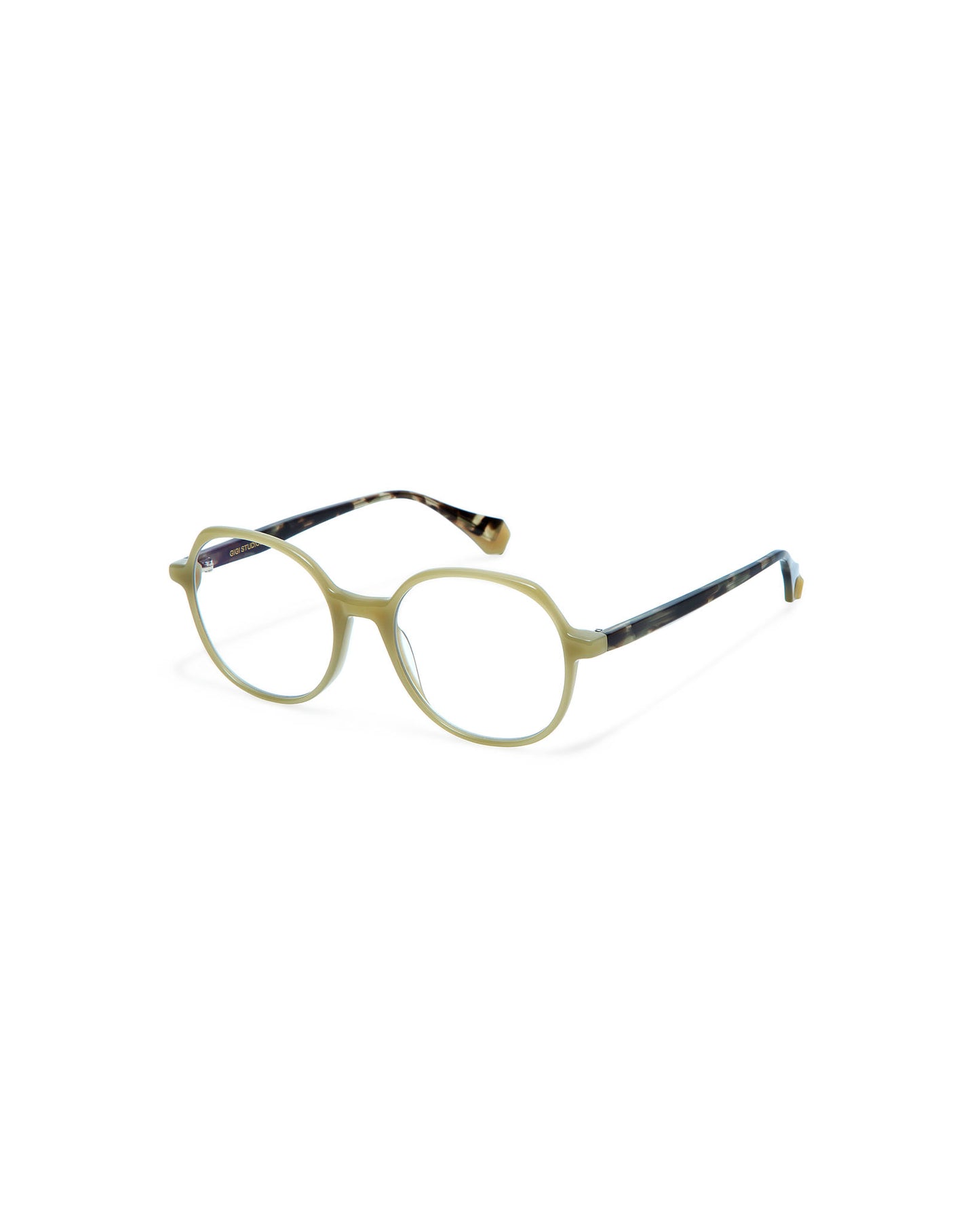 KAYLA: Redondas Acetato Verde optical glasses by GIGI STUDIOS 509