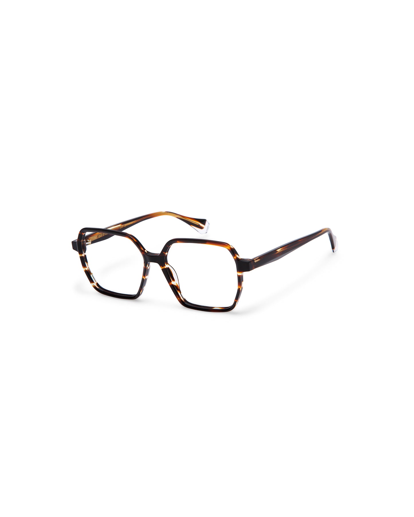 FRESH: Geométricas Acetato Havana optical glasses by GIGI STUDIOS 886