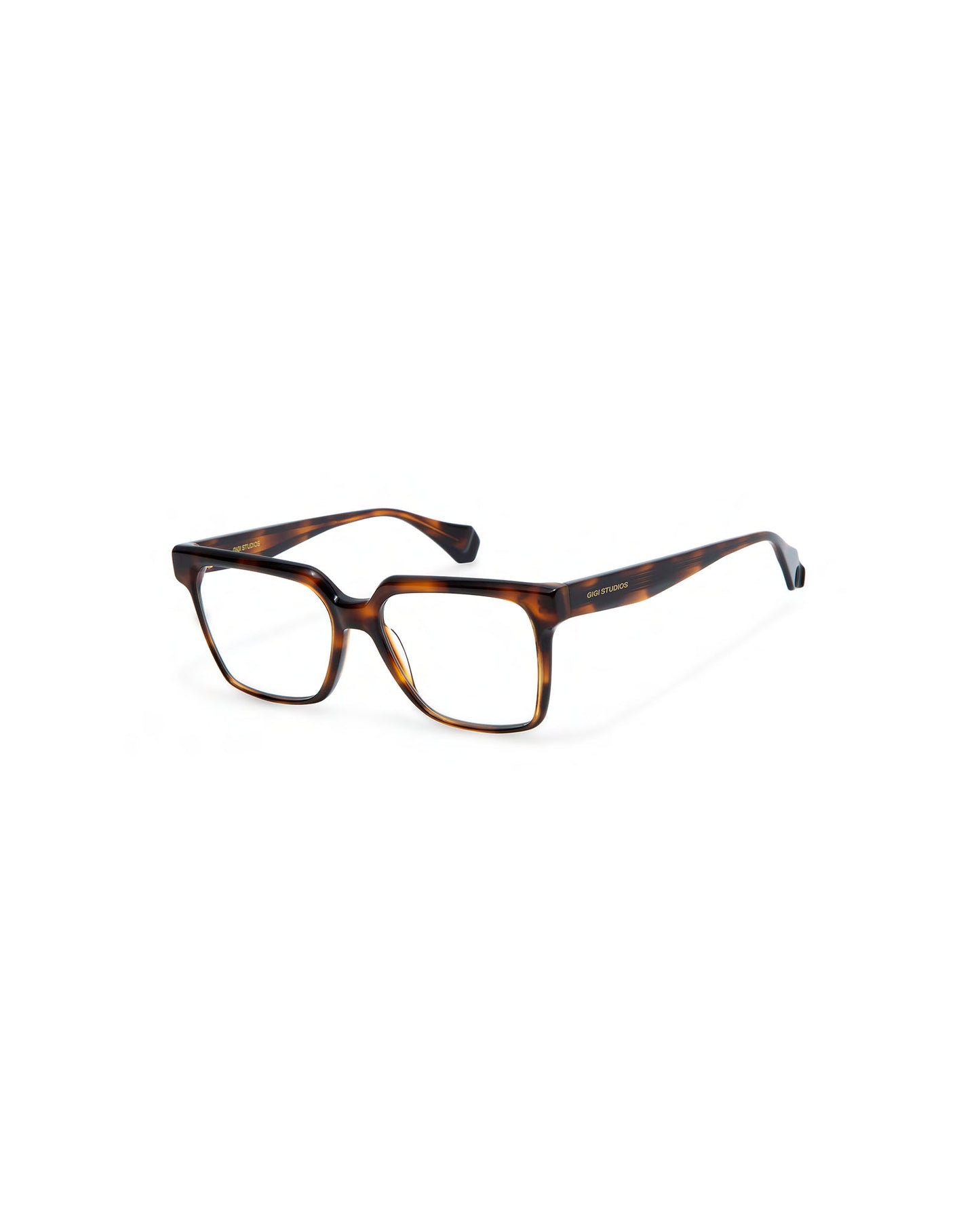 AURA: Cuadrada Acetato Havana optical glasses by GIGI STUDIOS 3812