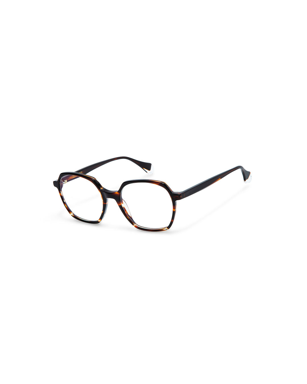 ABIGAIL: Geométricas Acetato Havana optical glasses by GIGI STUDIOS 341