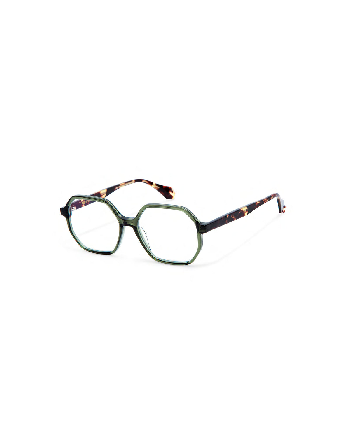 ENRICA: Geométricas Acetato Verde optical glasses by GIGI STUDIOS 3919