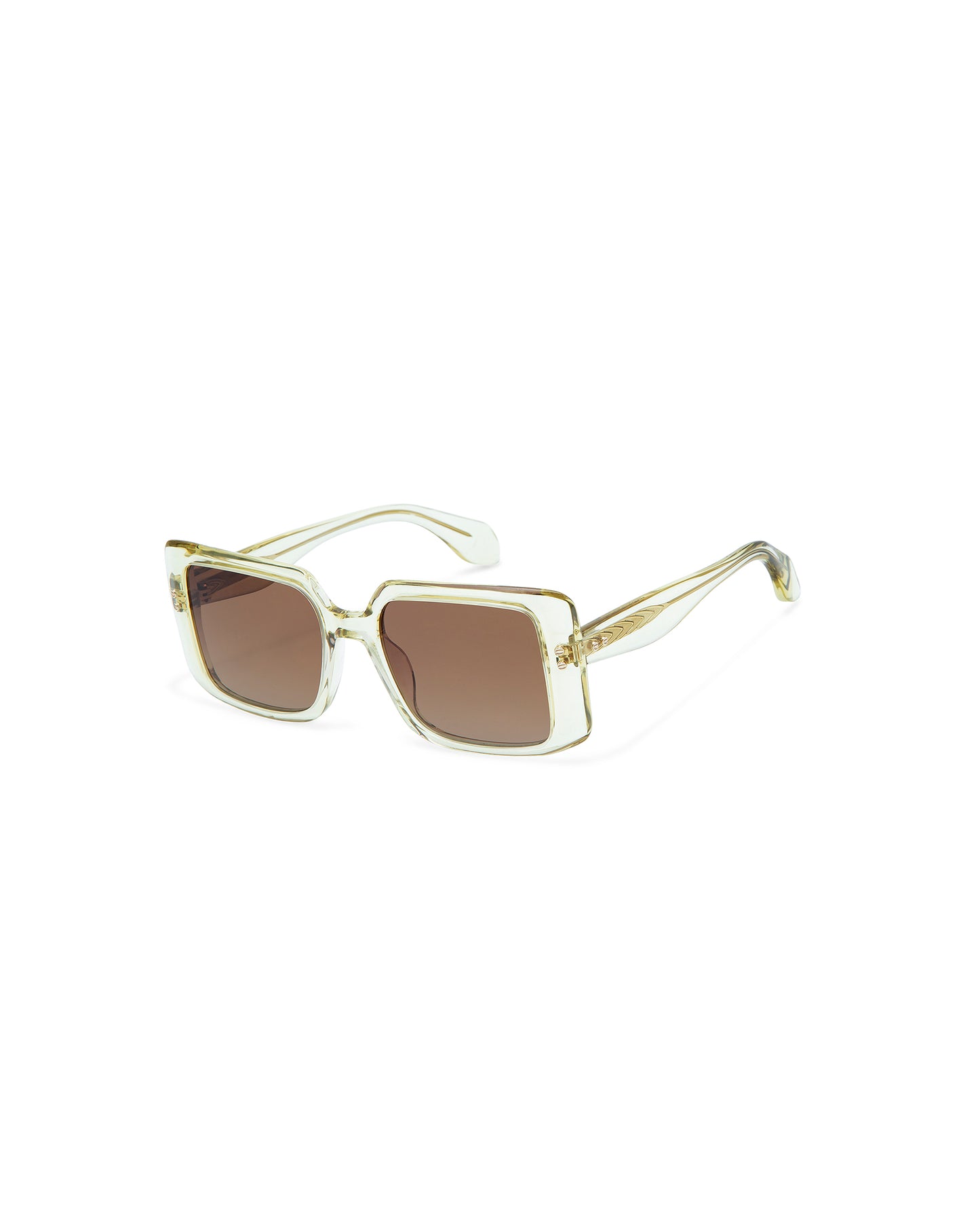 THRIVE 019: Cuadrada Acetato Blanco sunglasses by GIGI STUDIOS 7344