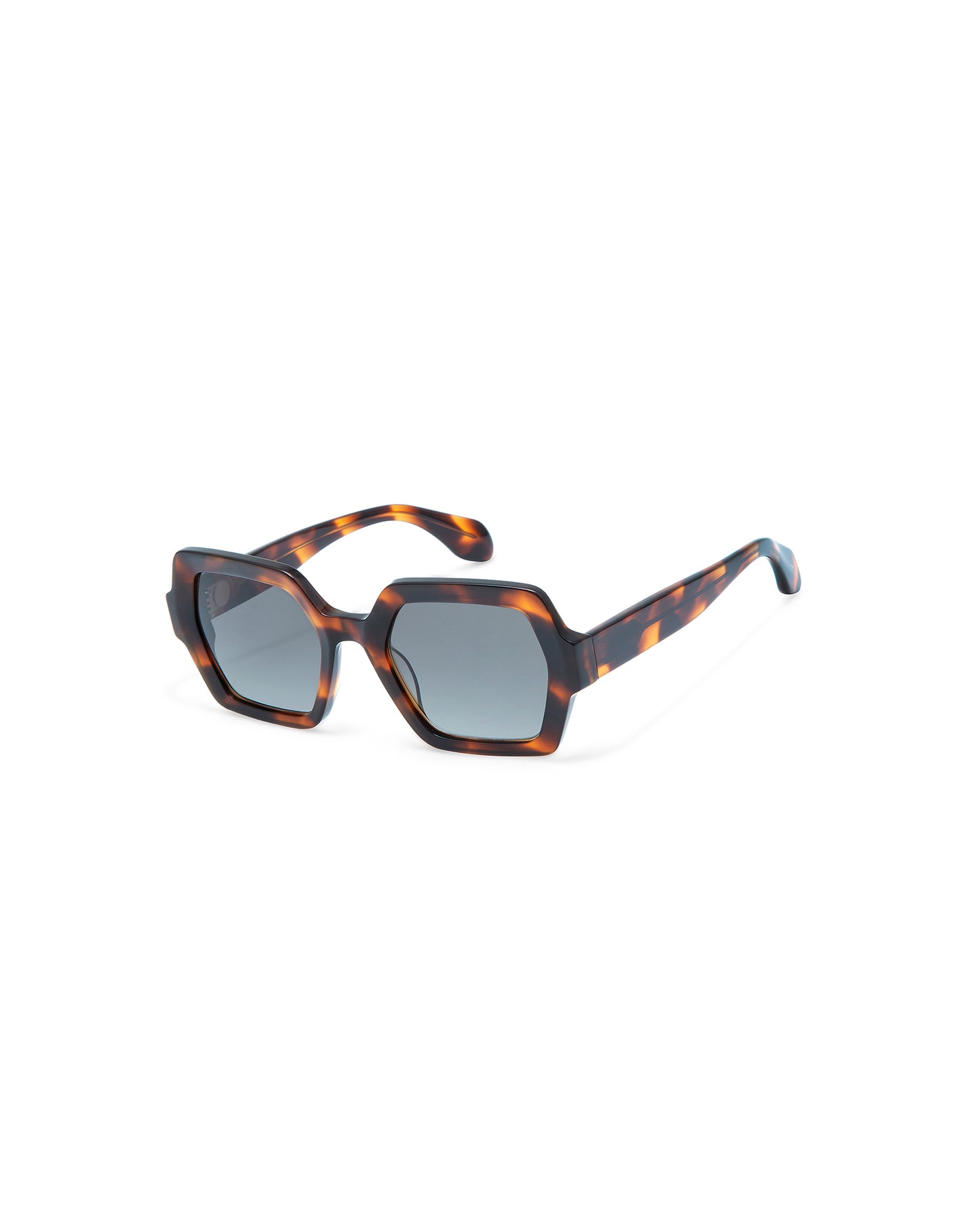 THRIVE 024: Geométricas Acetato Havana sunglasses by GIGI STUDIOS 7382