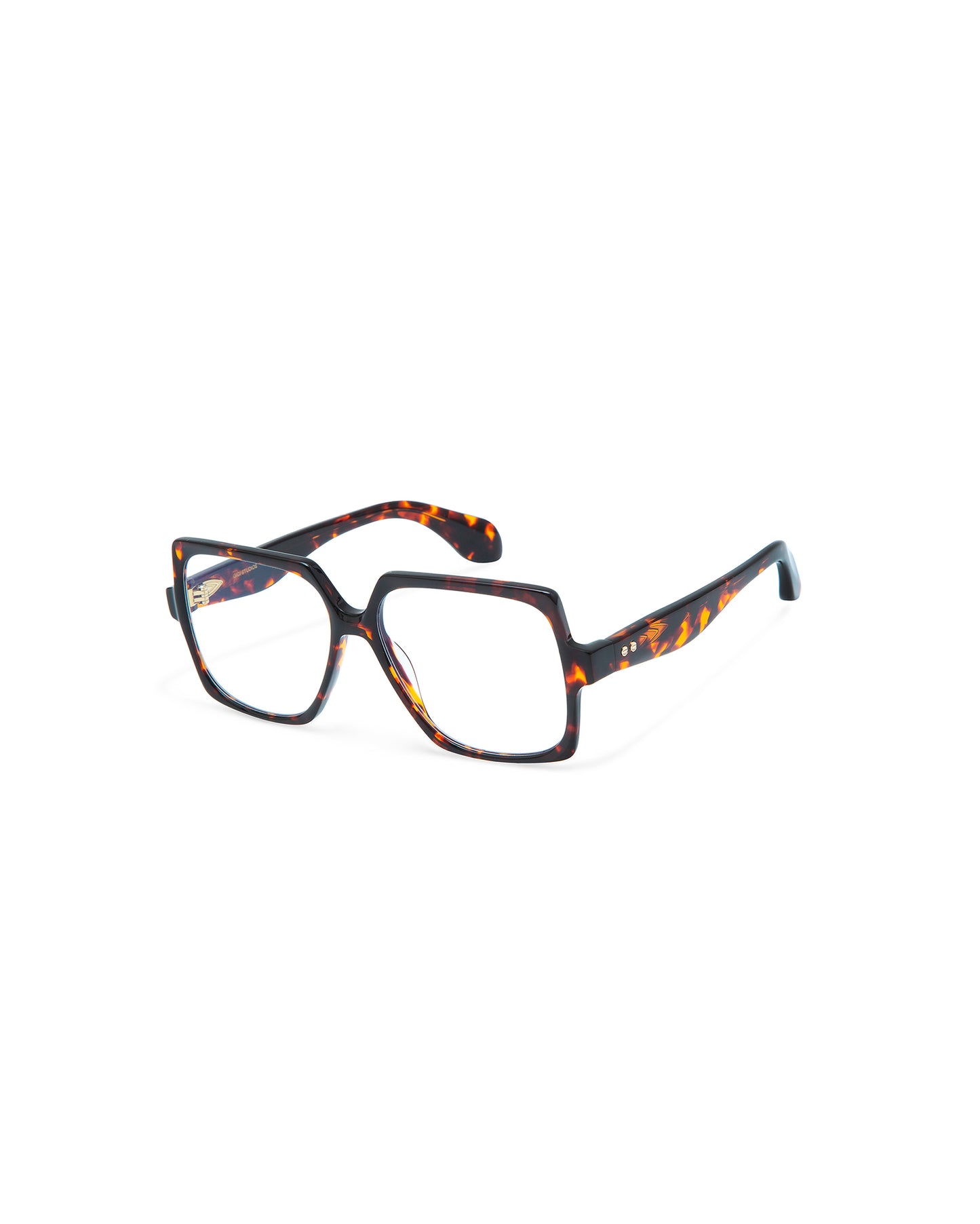 THRIVE 001: Geométricas Acetato Havana optical glasses by GIGI STUDIOS 7390
