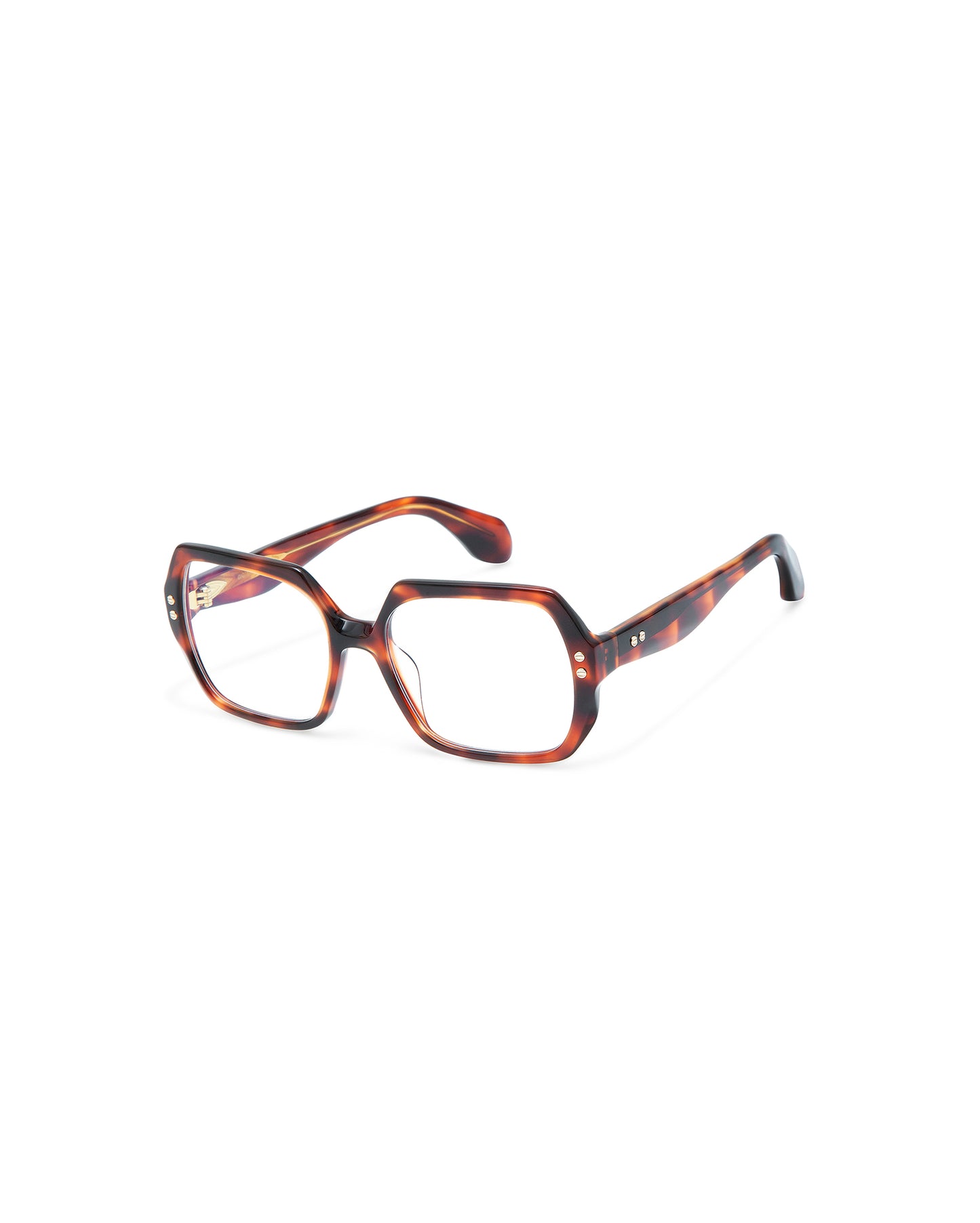 THRIVE 004: Cuadrada Acetato Havana optical glasses by GIGI STUDIOS 7414