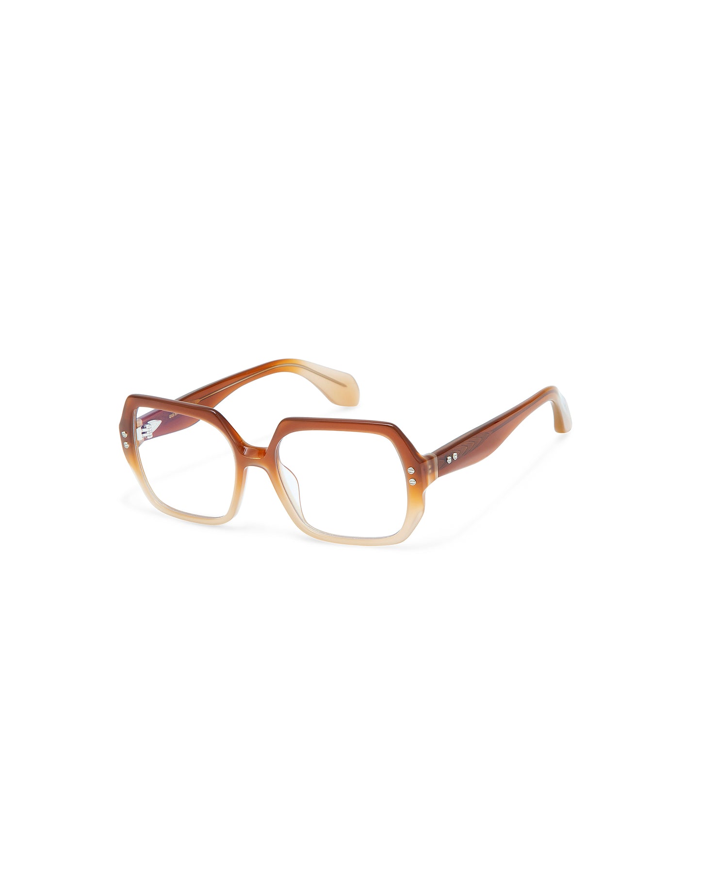 THRIVE 004: Cuadrada Acetato Marrón optical glasses by GIGI STUDIOS 7416