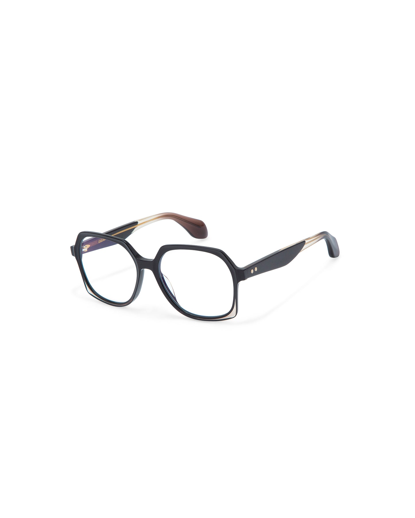 REVIVRE 41: Geométricas Acetato Noir optical glasses by GIGI STUDIOS 7902