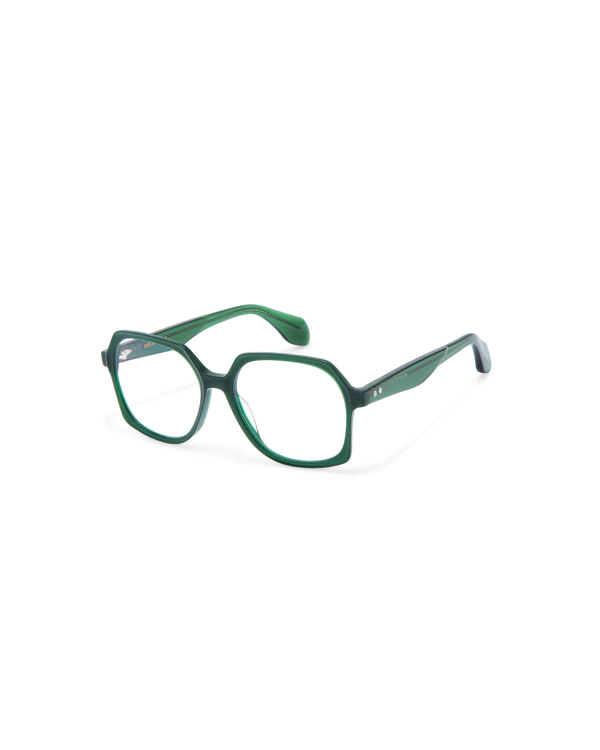 REVIVRE 41: Geométricas Acetato Verde optical glasses by GIGI STUDIOS 8082