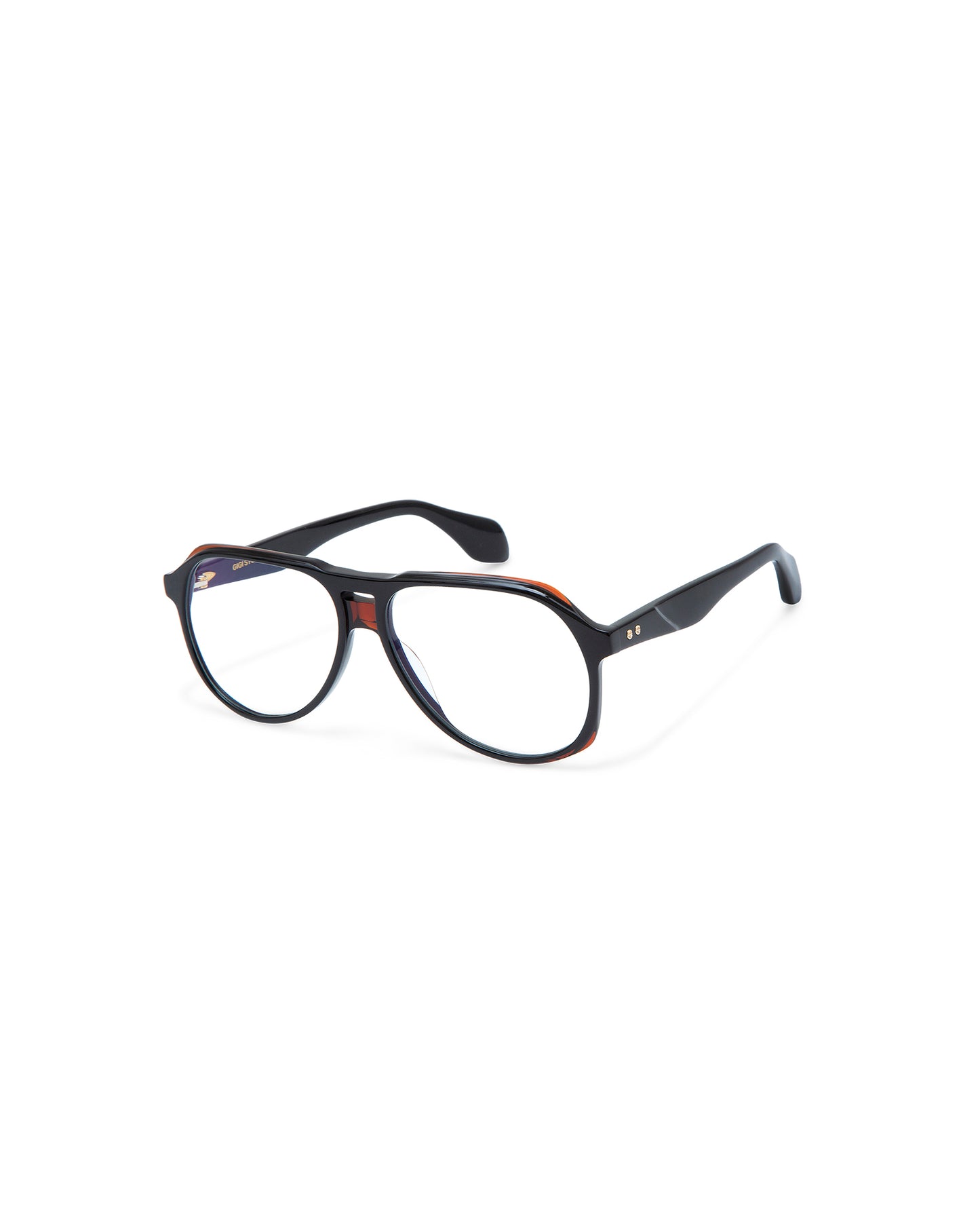REVIVRE 43: Aviador Acetato Noir optical glasses by GIGI STUDIOS 7910