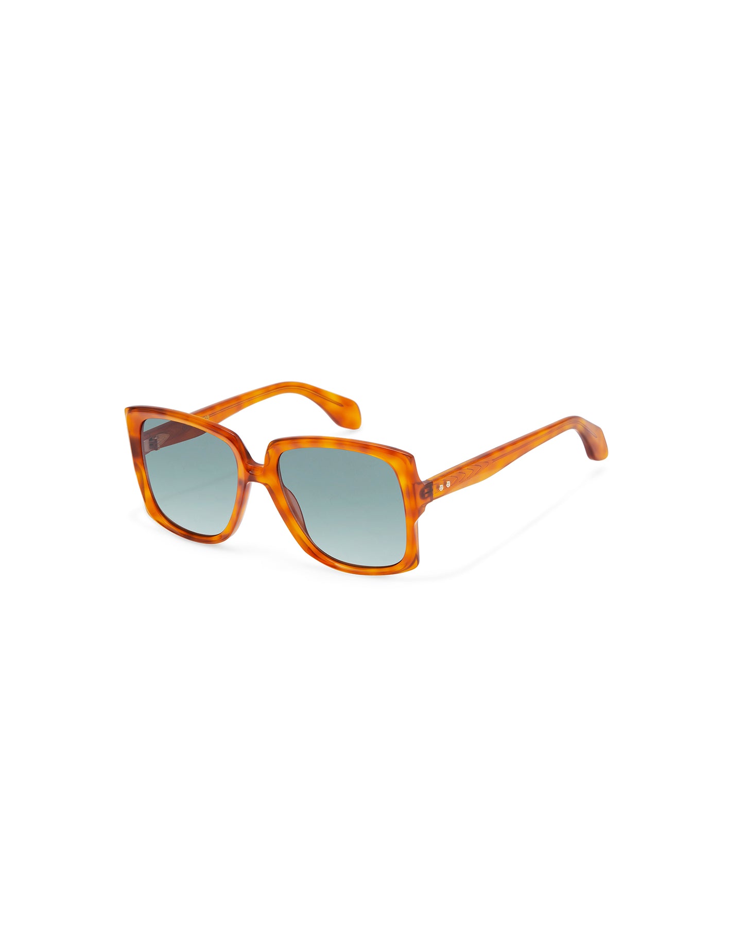 REVIVRE 44: Cuadrada Acetato Havana sunglasses by GIGI STUDIOS 7915