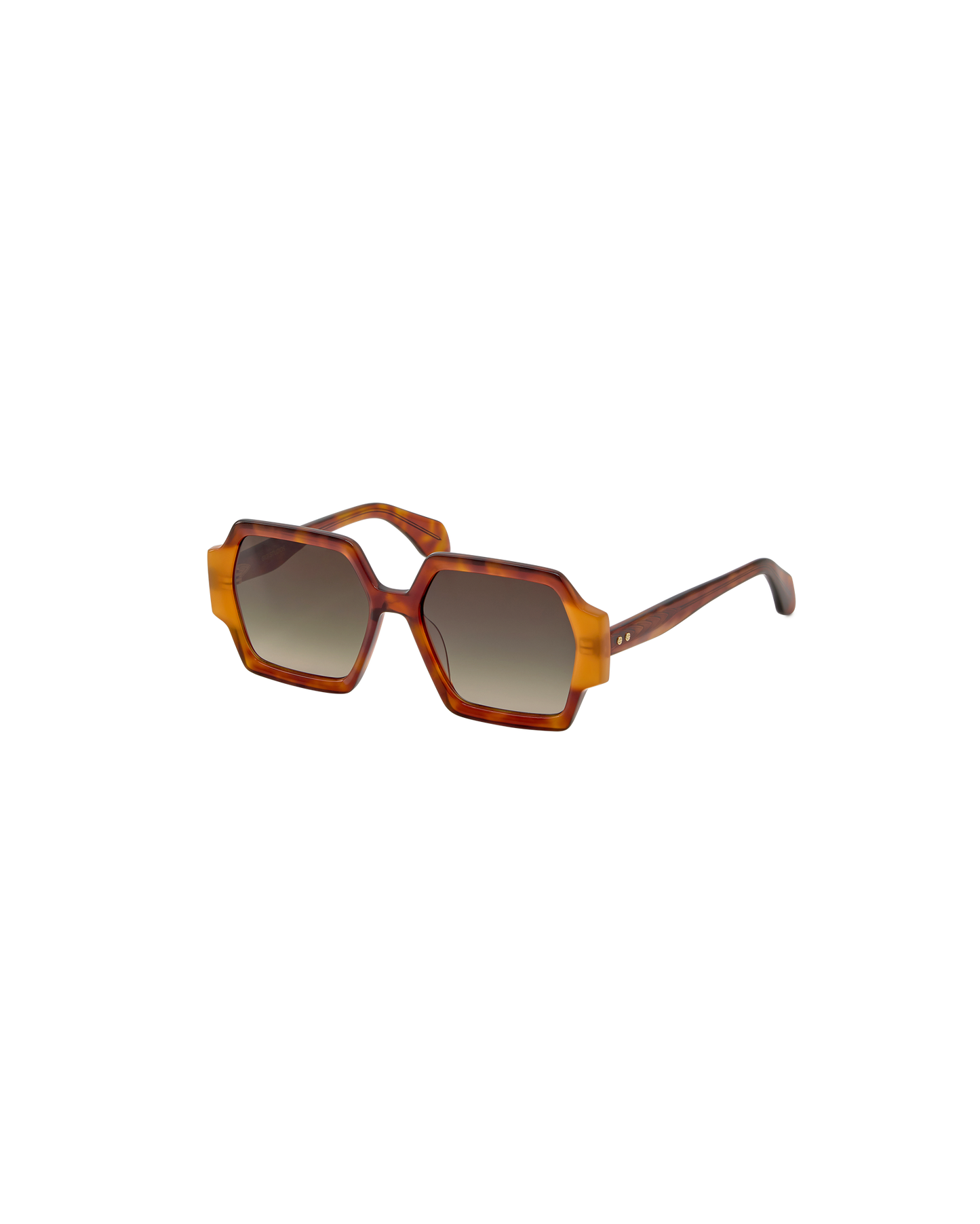 AYNE: Geométricas Acetato Havana sunglasses by GIGI STUDIOS 8774