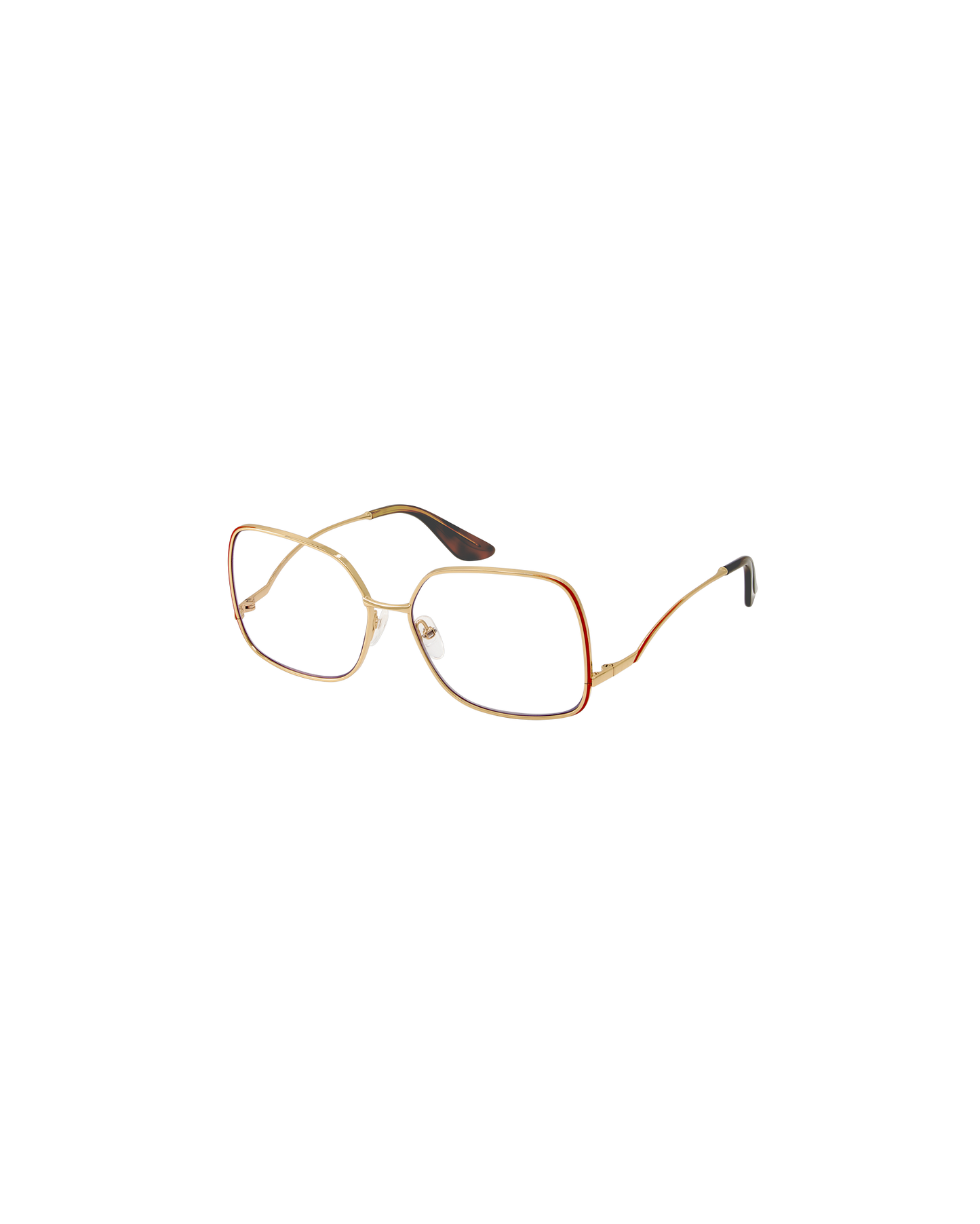 SYRA: Cuadrada Metal Orange optical glasses by GIGI STUDIOS 8795