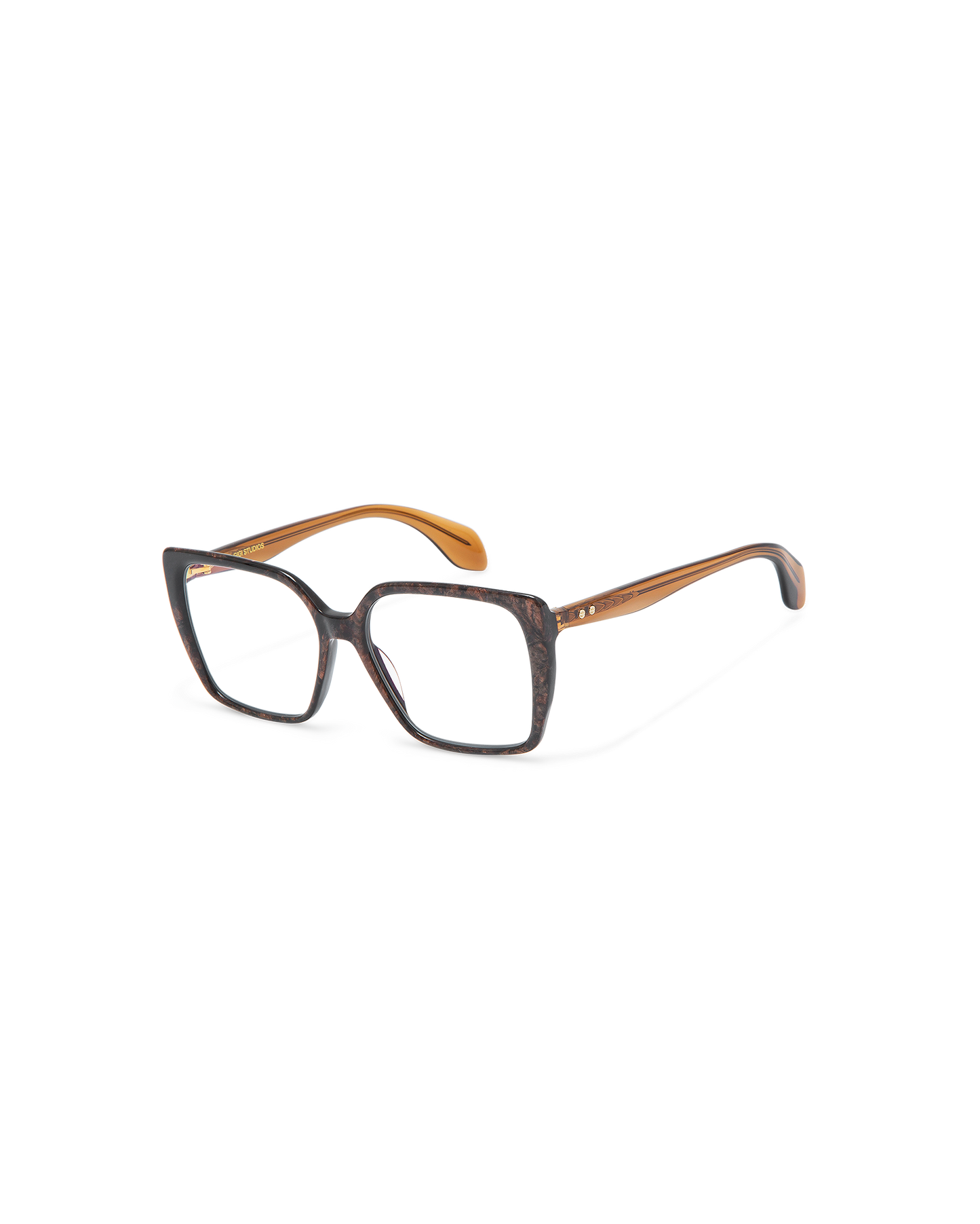 MOSS: Cat Eye Acetato Marrón optical glasses by GIGI STUDIOS 9897