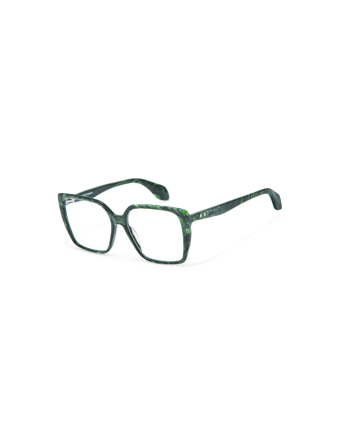 MOSS: Cat Eye Acetato Verde optical glasses by GIGI STUDIOS 9898