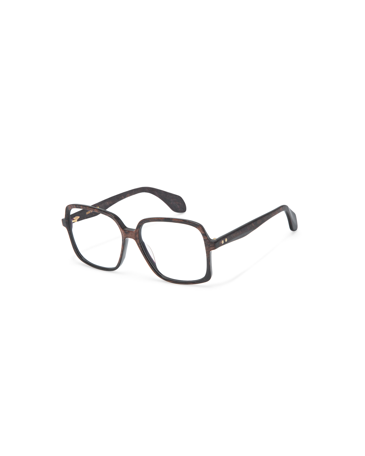 SHALE: Cuadrada Acetato Marrón optical glasses by GIGI STUDIOS 9900