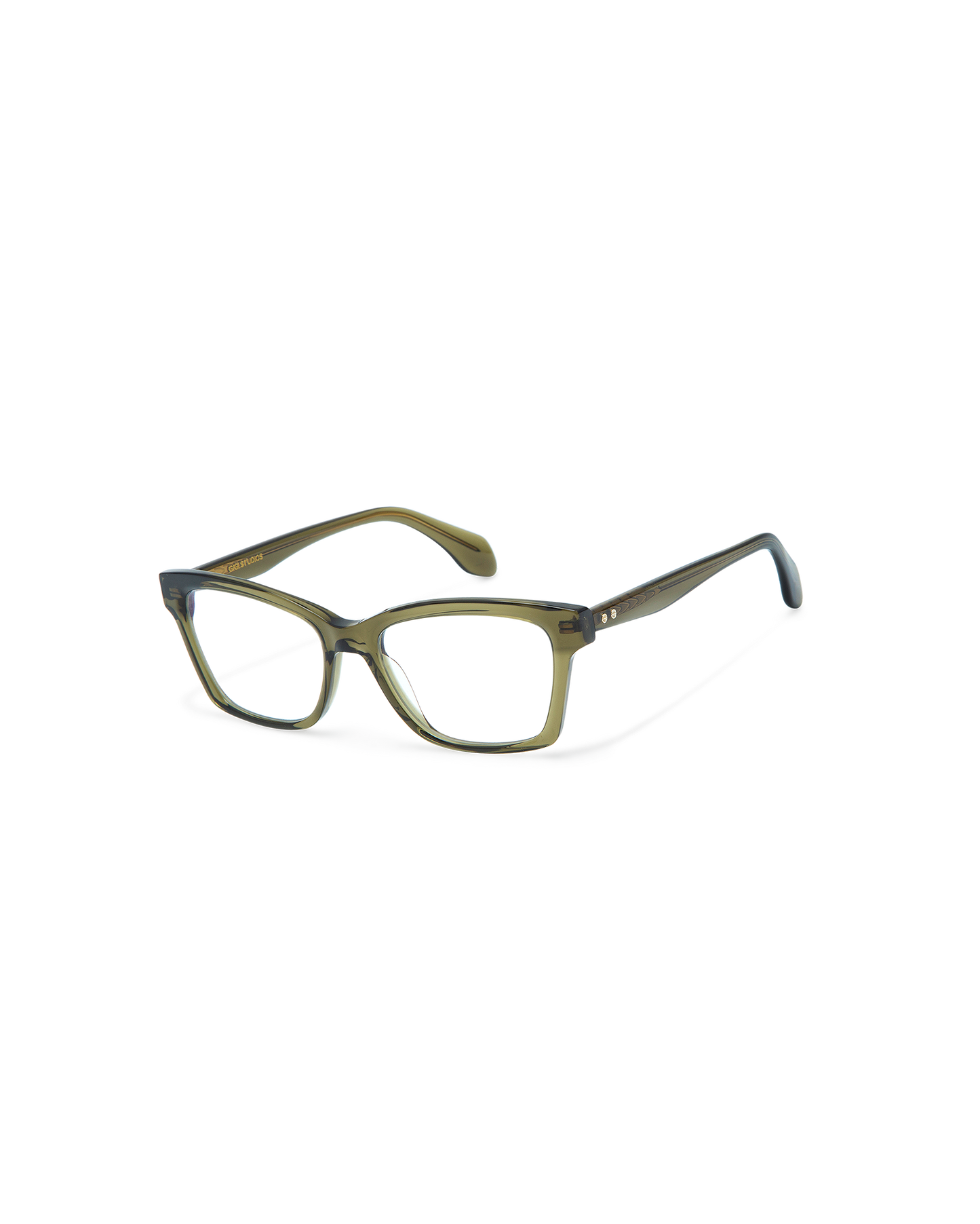 ADELYN: Cat Eye Acetato Verde optical glasses by GIGI STUDIOS 10574