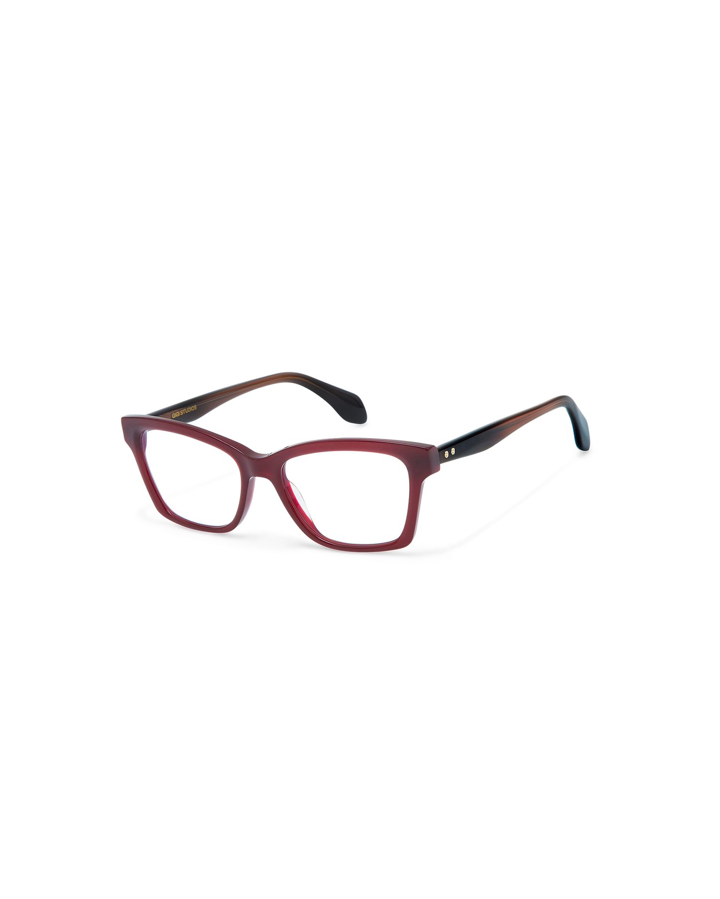 ADELYN: Cat Eye Acetato Rojo optical glasses by GIGI STUDIOS 10576