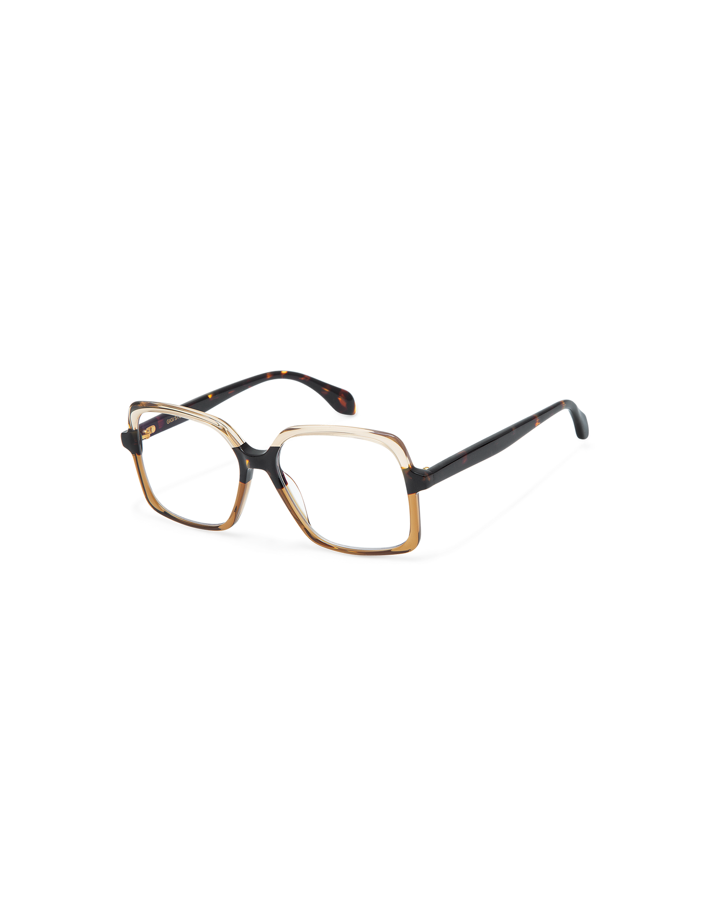 ARMINA: Cuadrada Acetato Marrón optical glasses by GIGI STUDIOS 10602