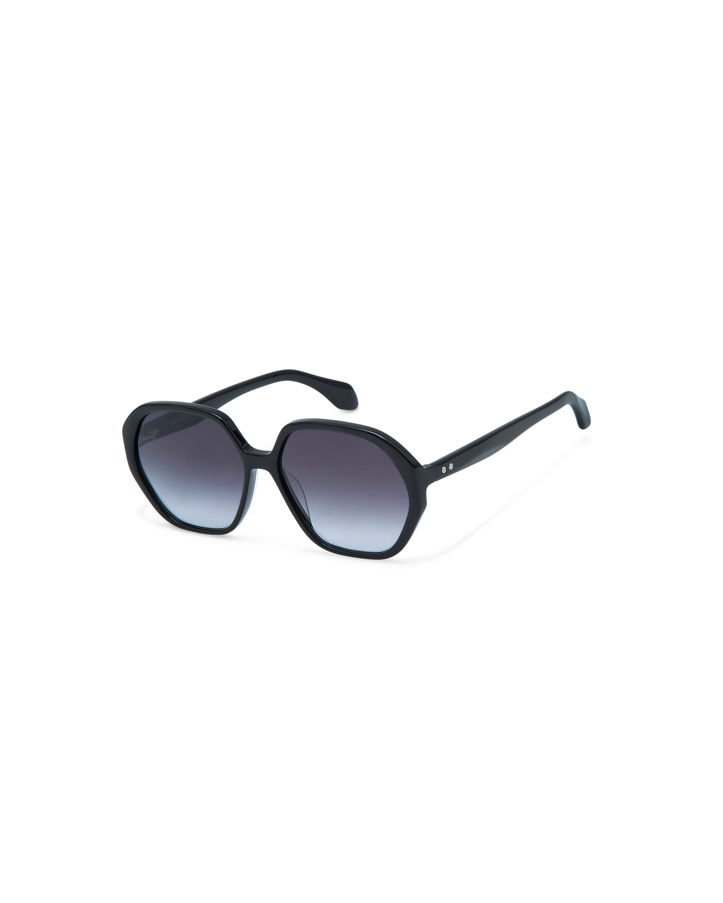 LORIEN: Geométricas Acetato Noir sunglasses by GIGI STUDIOS 10606