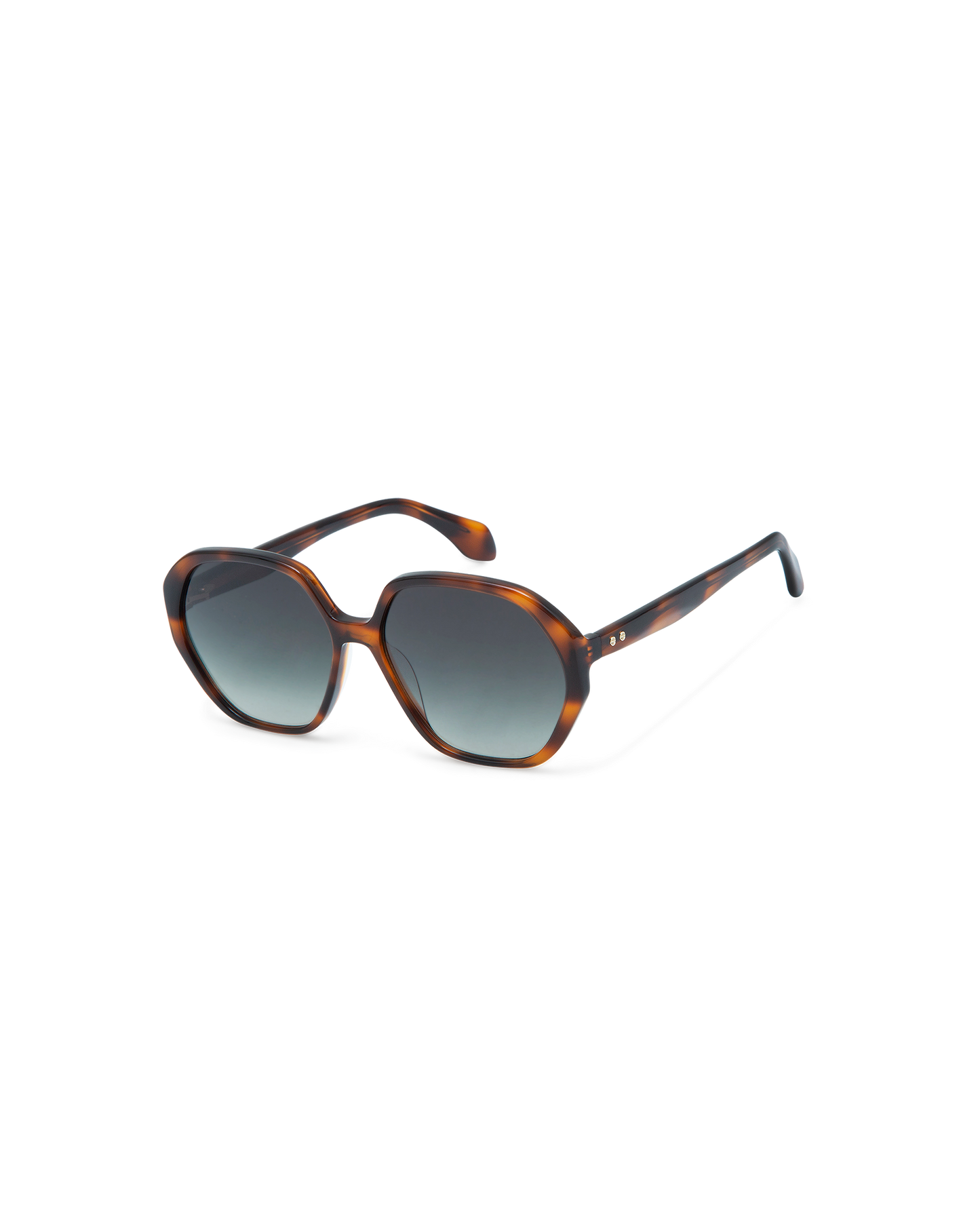 LORIEN: Geométricas Acetato Havana sunglasses by GIGI STUDIOS 10608