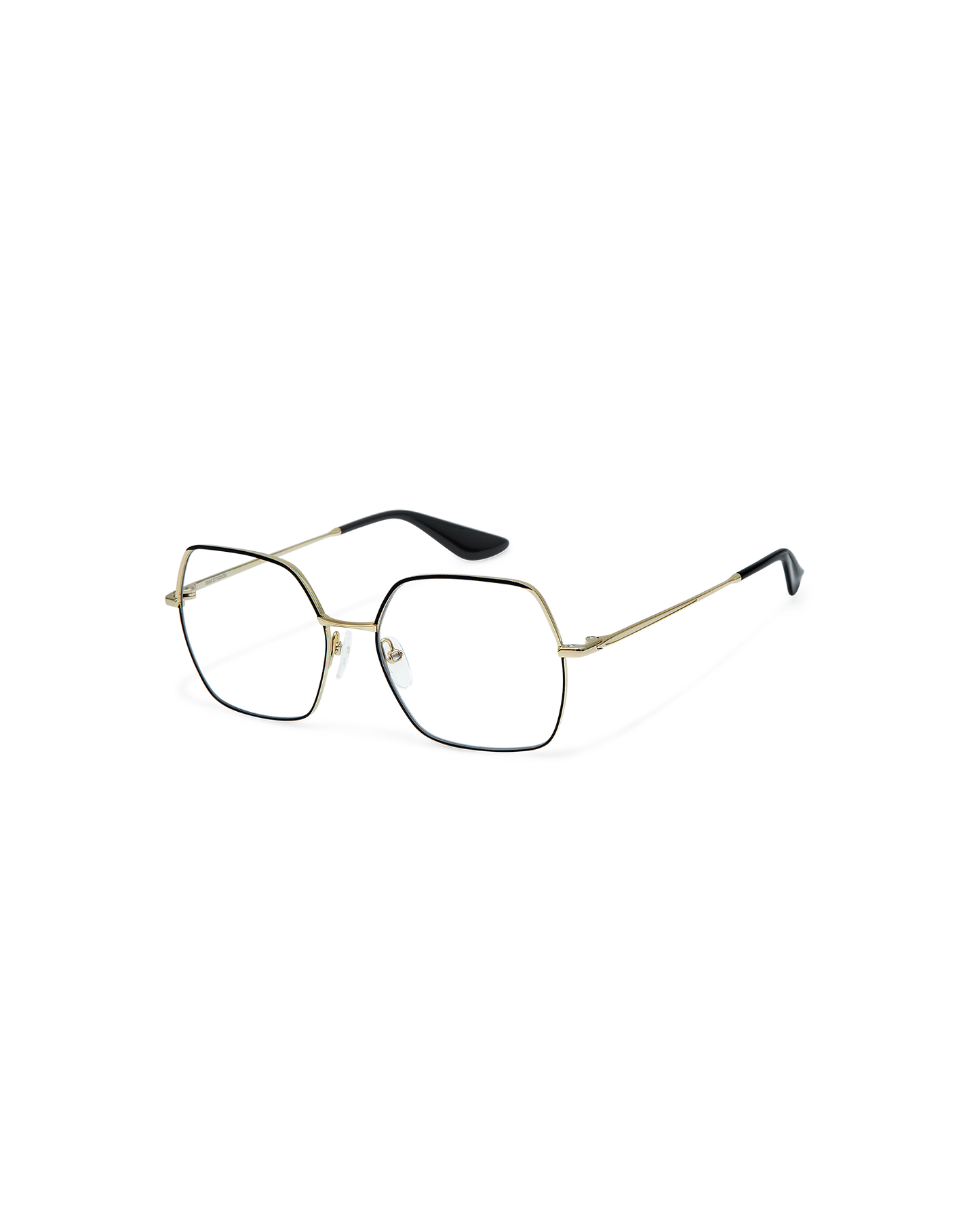 SORENNE: Cuadrada Metal Noir optical glasses by GIGI STUDIOS 10666
