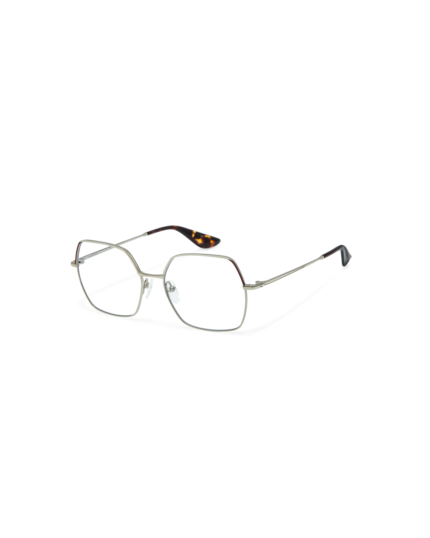 SORENNE: Cuadrada Metal Dark Silver optical glasses by GIGI STUDIOS 10670