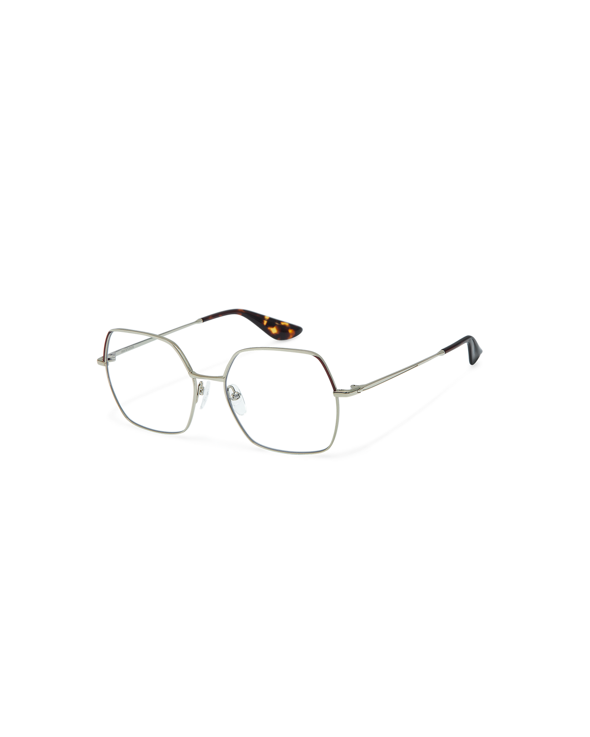 SORENNE: Cuadrada Metal Dark Silver optical glasses by GIGI STUDIOS 10670