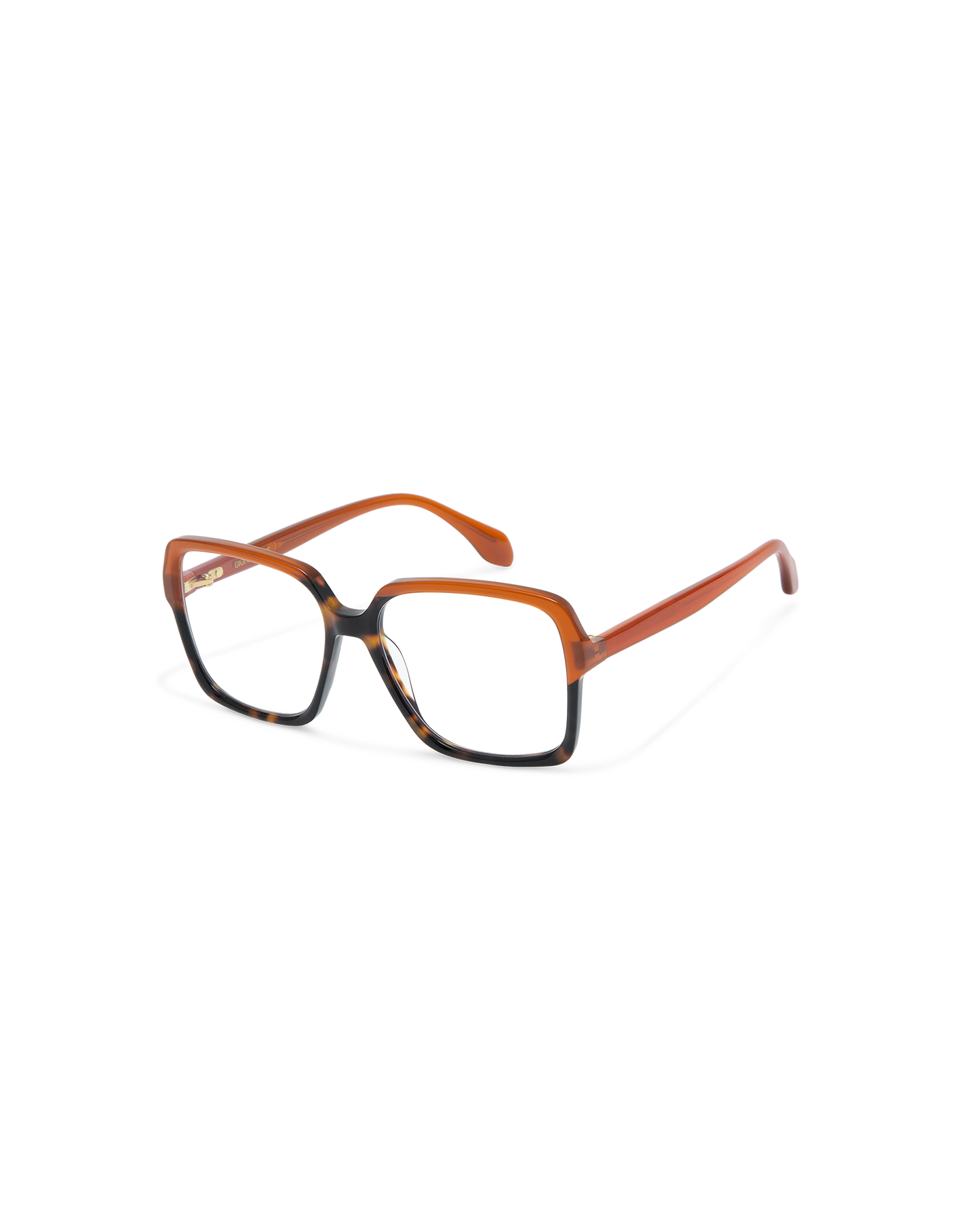 ELONA: Cuadrada Acetato Havana optical glasses by GIGI STUDIOS 11673