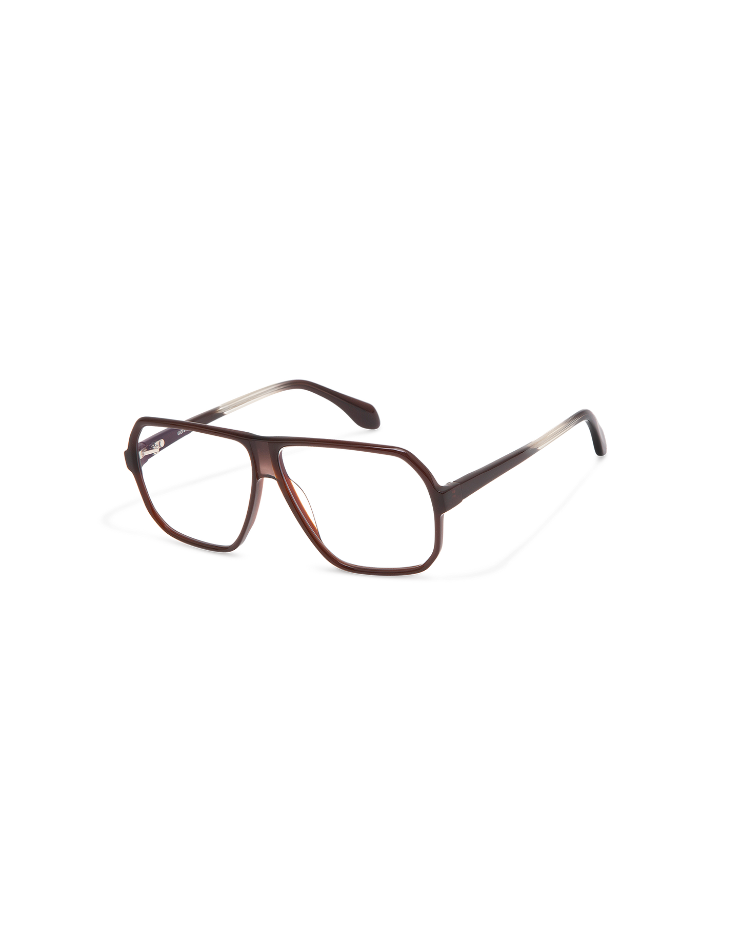 MARGAUX: Aviador Acetato Marrón optical glasses by GIGI STUDIOS 12063