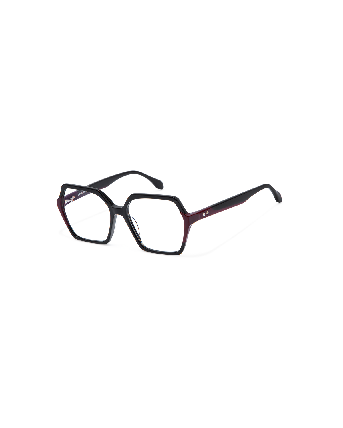 NADIRA: Geométricas Acetato Noir optical glasses by GIGI STUDIOS 13555