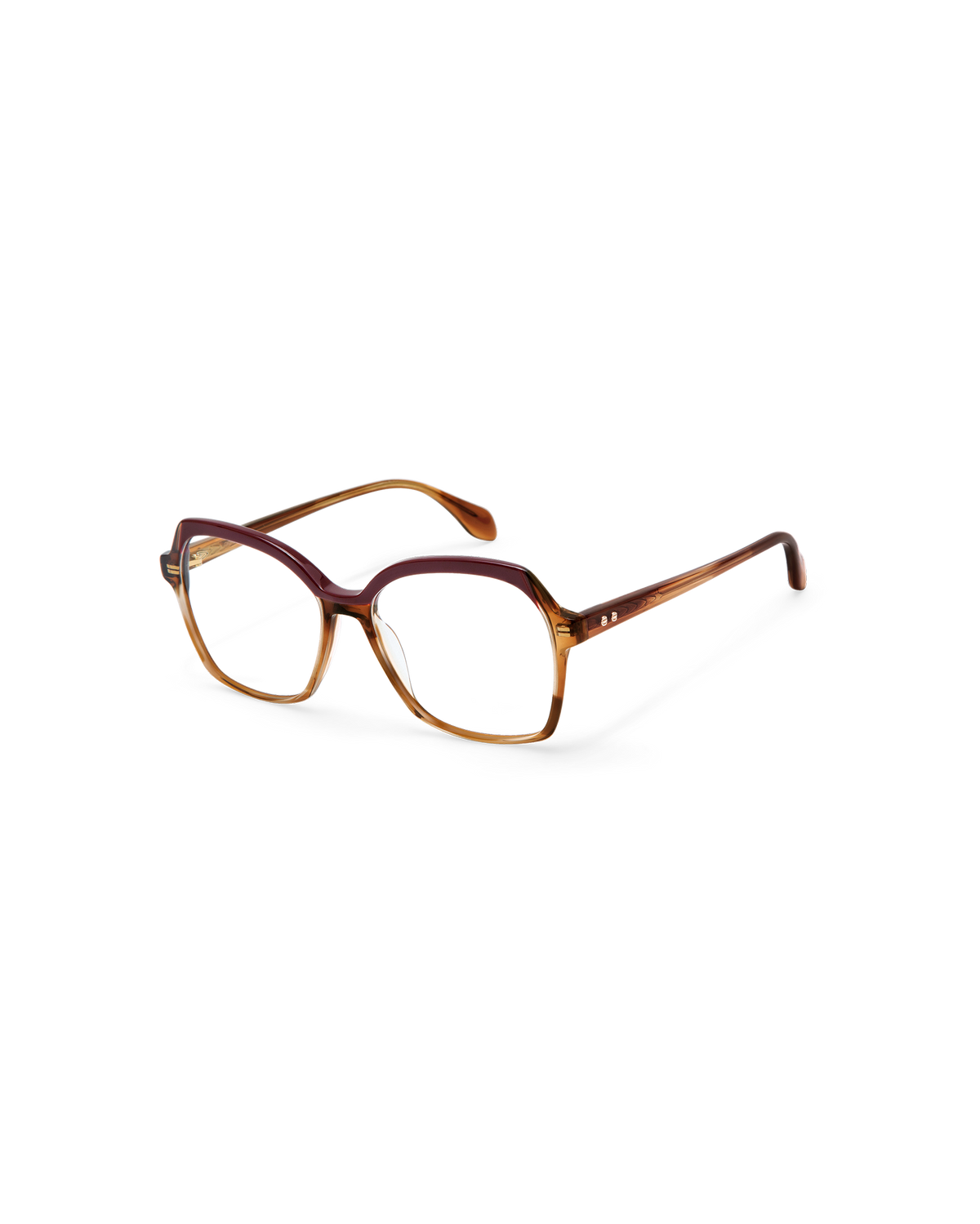 KALIA: Cuadrada Acetato Marrón optical glasses by GIGI STUDIOS 14526