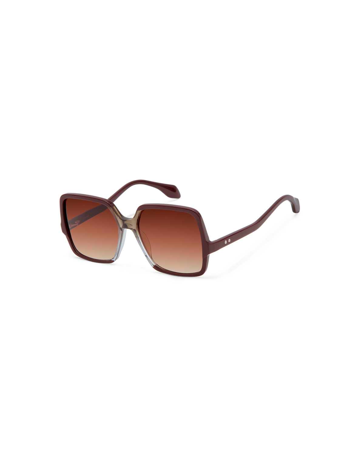 KARIS: Cuadrada Acetato Marrón sunglasses by GIGI STUDIOS 14529