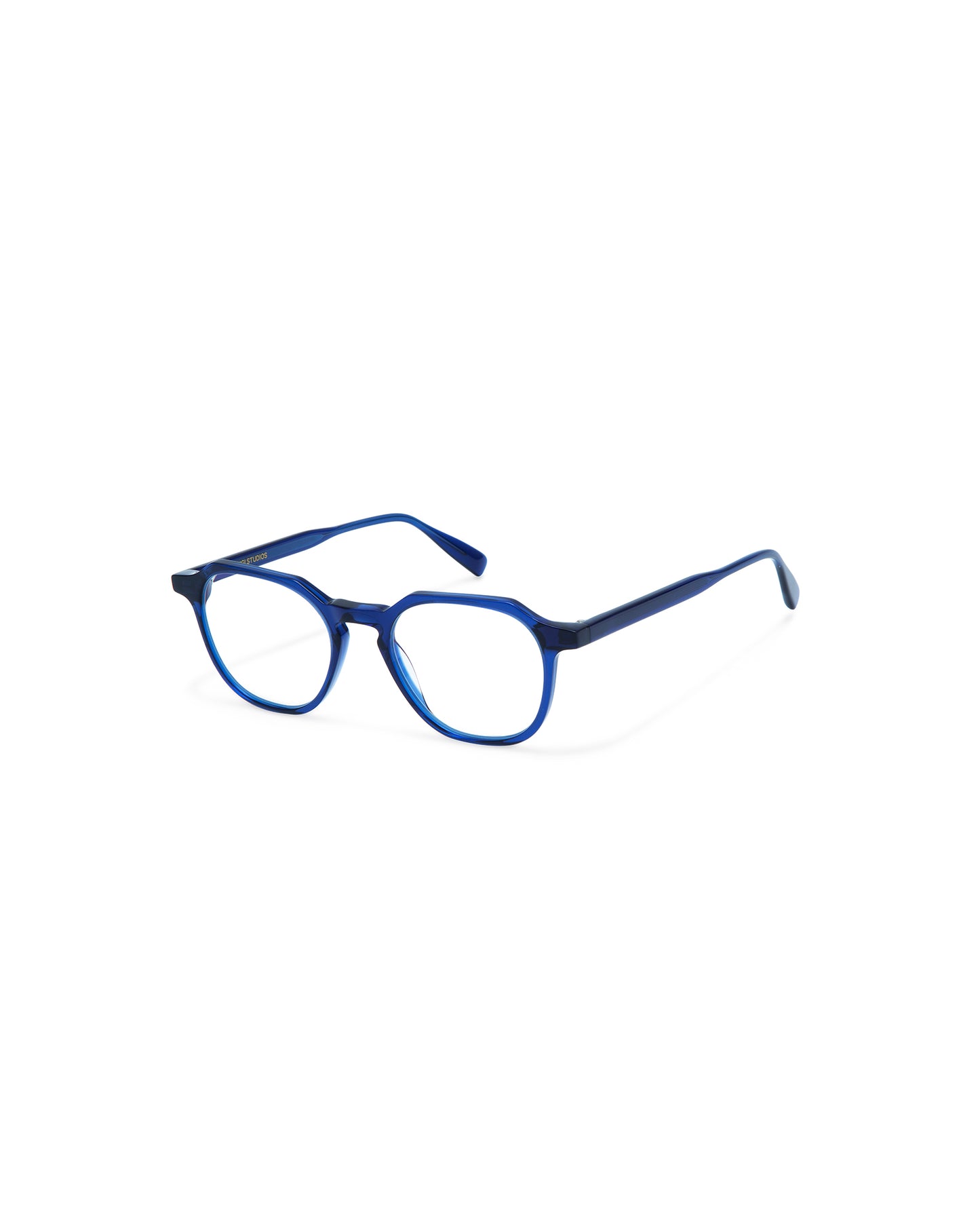 HANA: Geométricas Acetato Azul optical glasses by GIGI STUDIOS 363