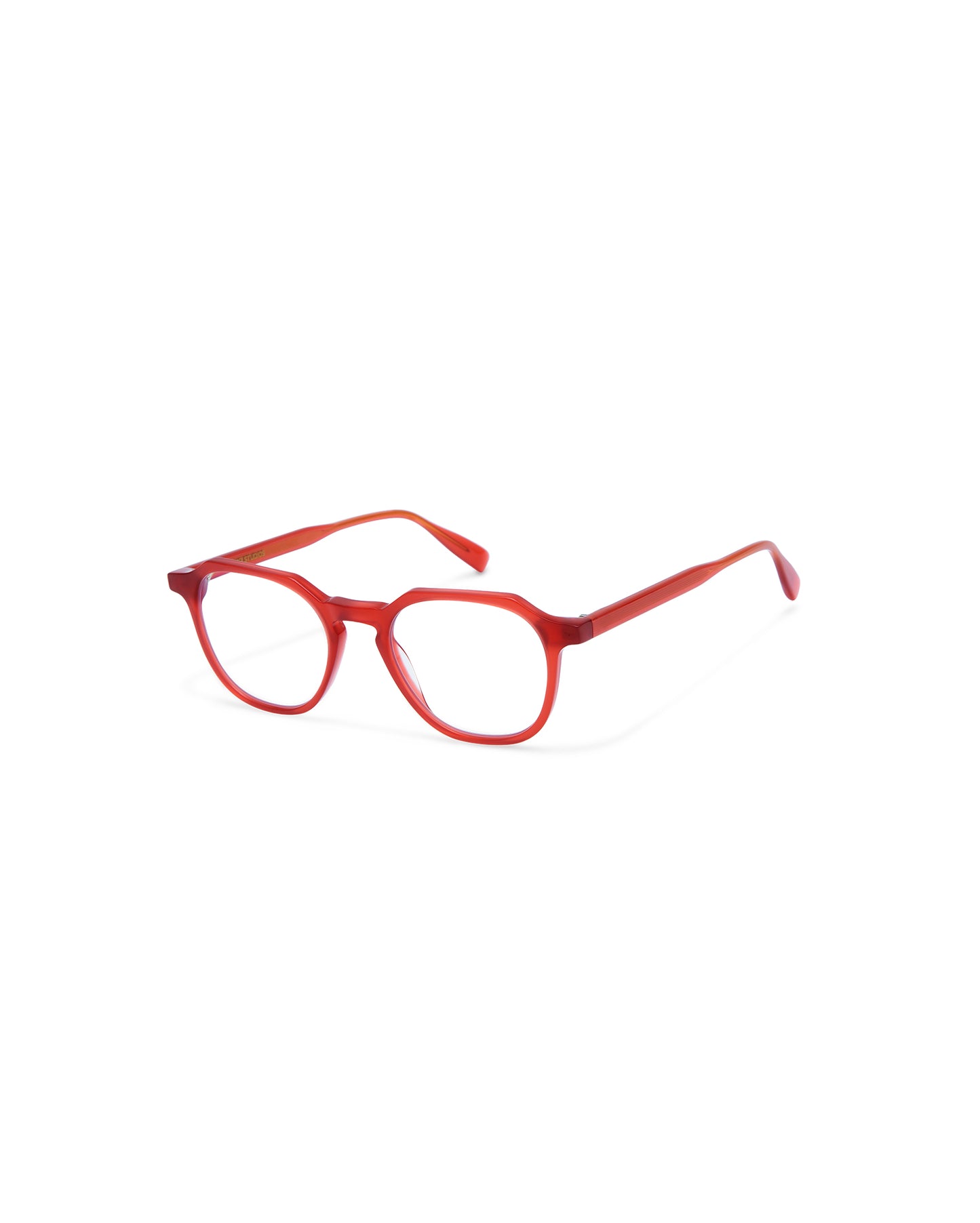 HANA: Geométricas Acetato Orange optical glasses by GIGI STUDIOS 4355