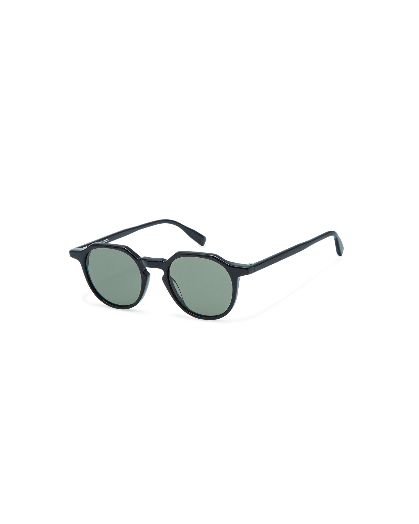 NORA: Geométricas Acetato Noir sunglasses by GIGI STUDIOS 10716