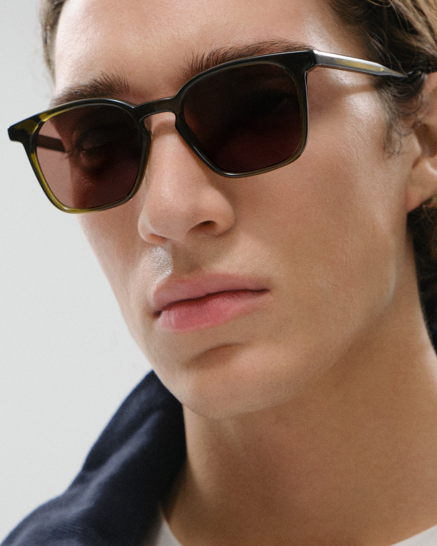 ELIO: Cuadrada Acetato Verde sunglasses by GIGI STUDIOS 11488