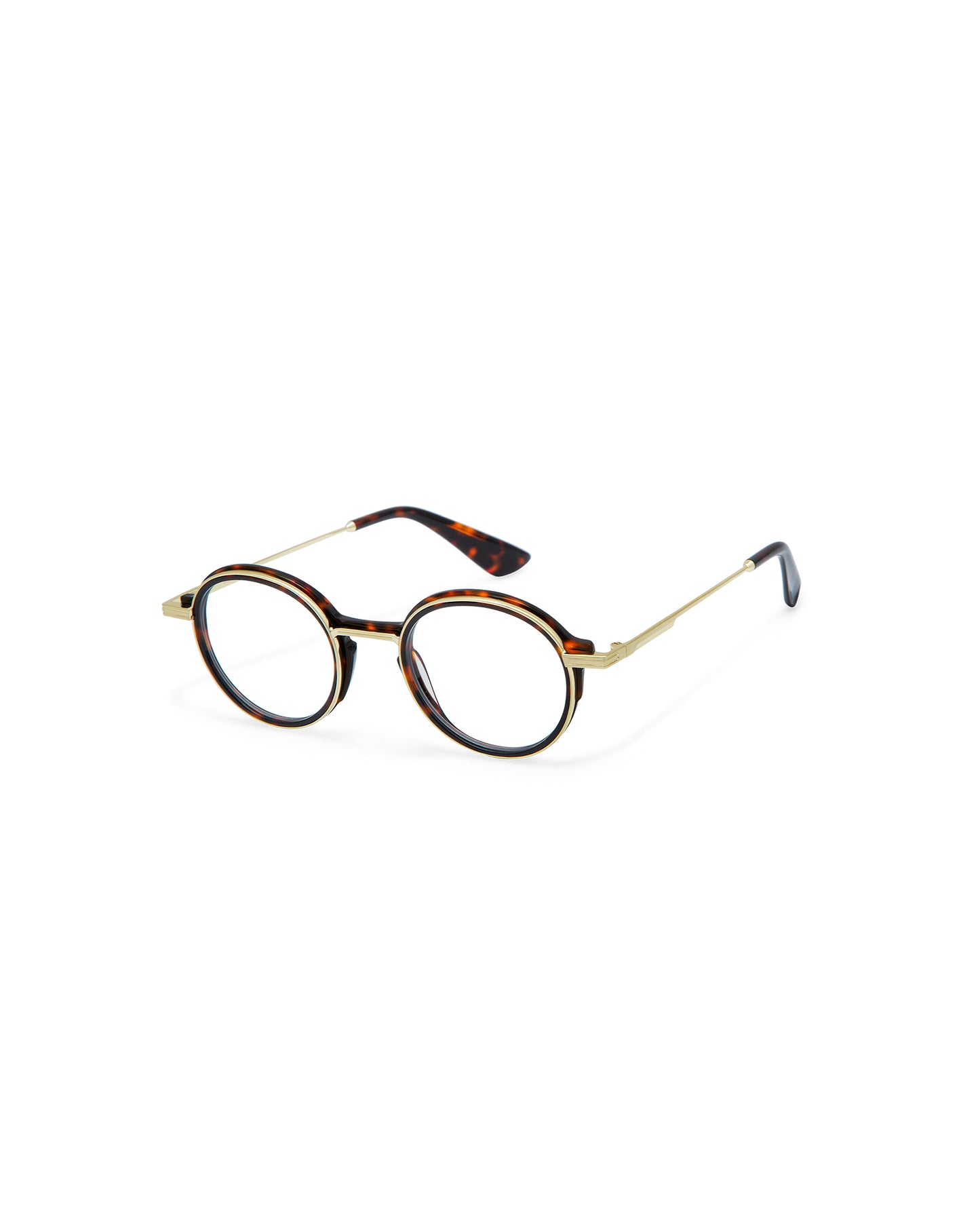 BREN: Redondas Acetato-Metal Havana optical glasses by GIGI STUDIOS 8093