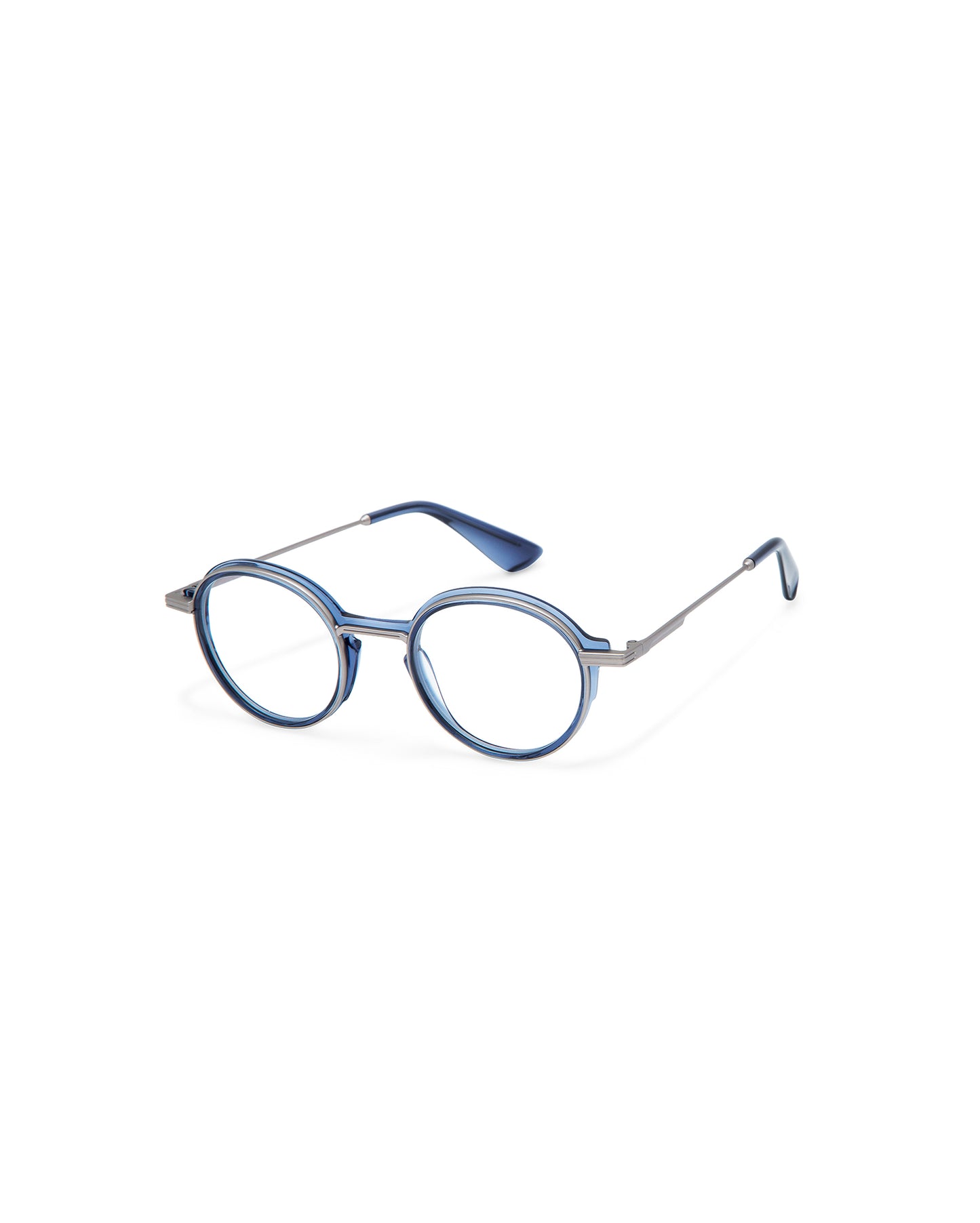 BREN: Redondas Acetato-Metal Azul optical glasses by GIGI STUDIOS 7945