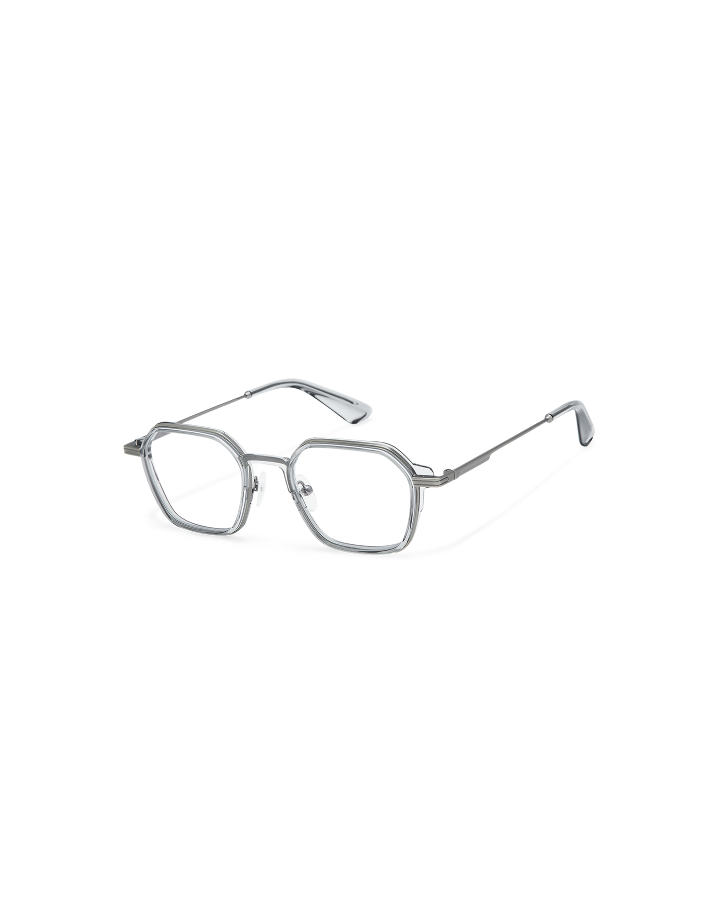RIVEN: Geométricas Acetato-Metal Grigio optical glasses by GIGI STUDIOS 10750