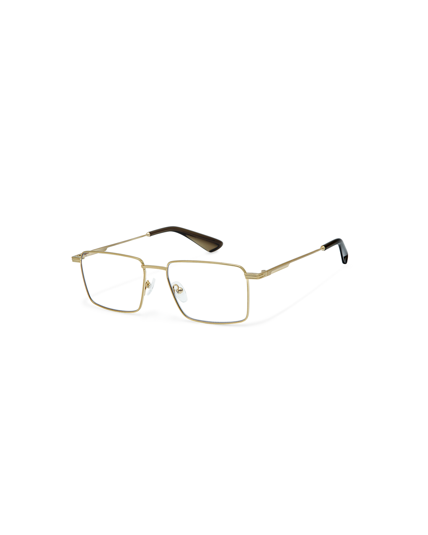 TORAN: Rectangular Metal Doré optical glasses by GIGI STUDIOS 10784