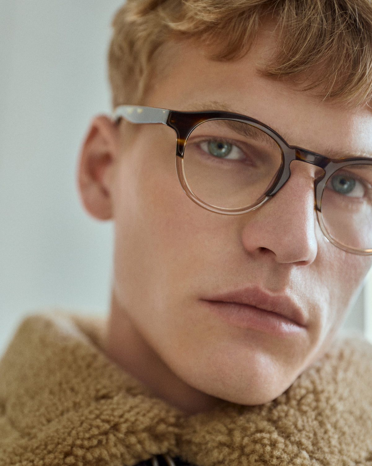 KLEE: Redondas Acetato Marrón optical glasses by GIGI STUDIOS 14595