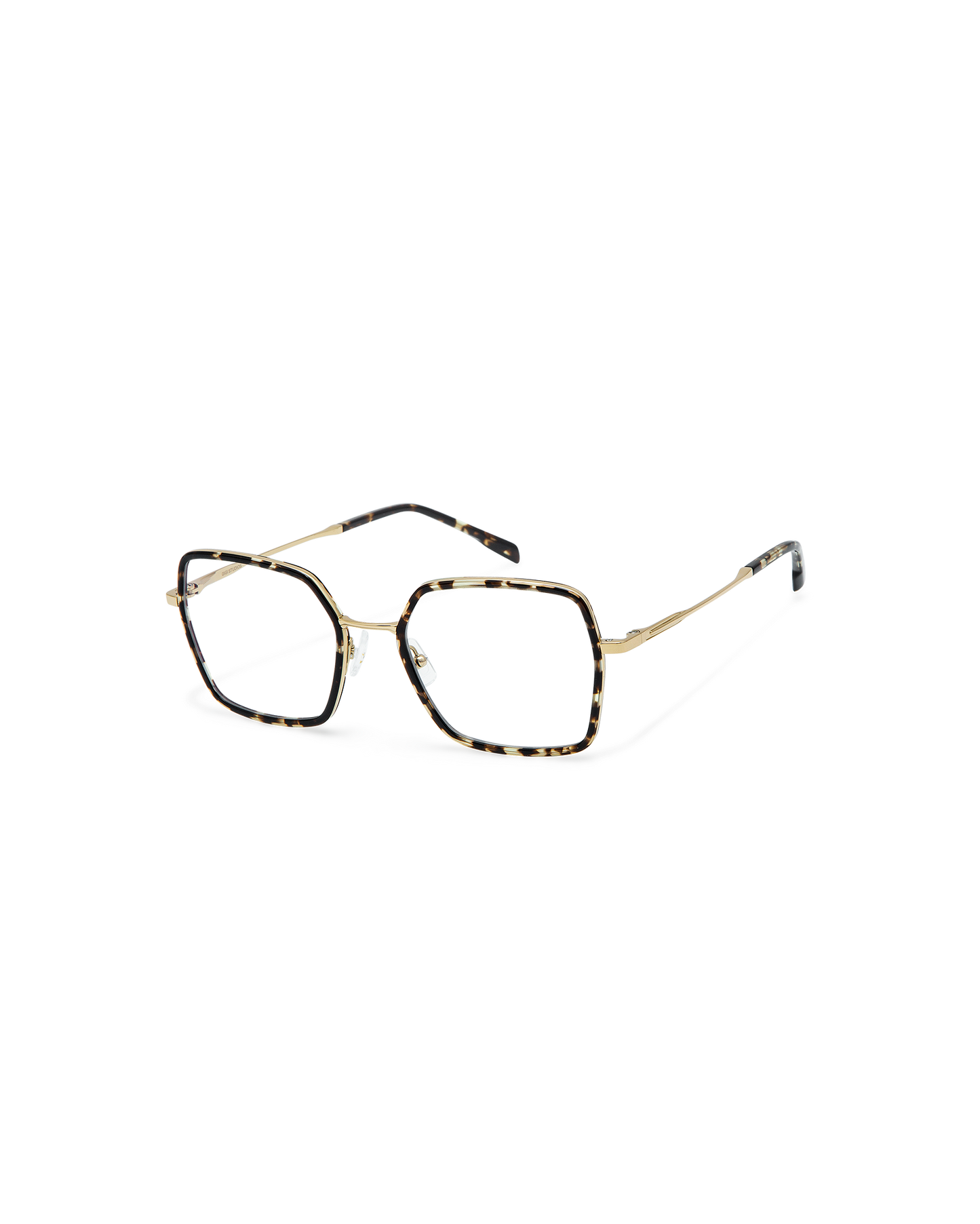 ORIX: Geométricas Titanio-Acetato Havana optical glasses by GIGI STUDIOS 10860